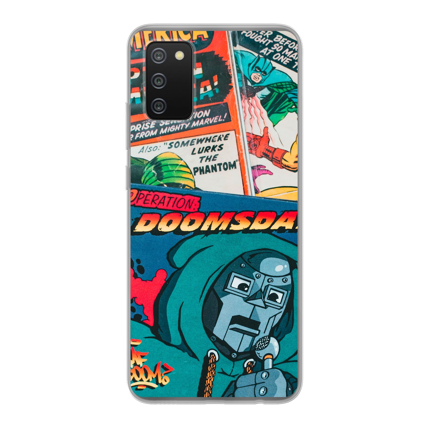 Samsung Galaxy A02s Soft case (back printed, transparent)