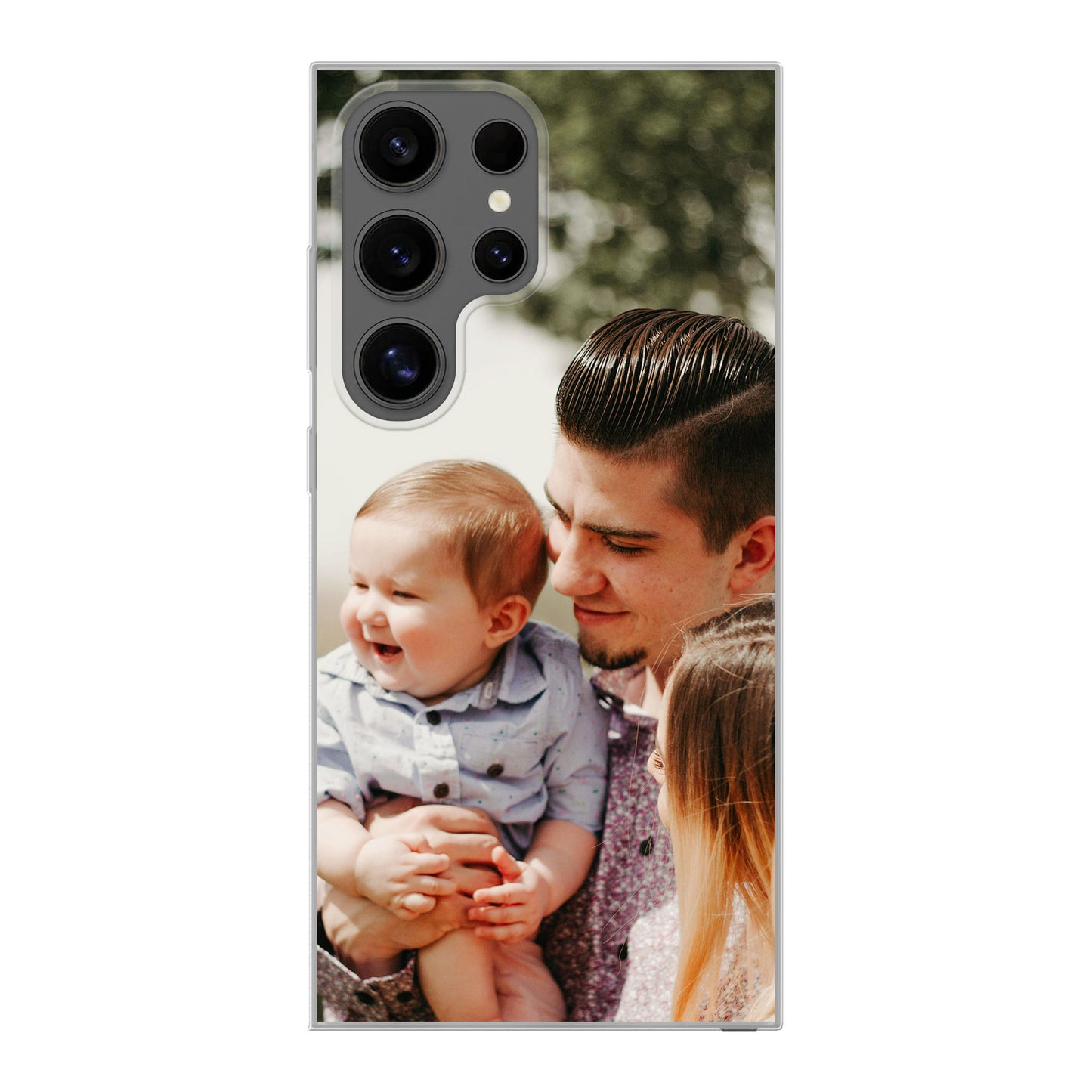 Samsung Galaxy S24 Ultra - Cover Morbida Trasparente -Stampa sul Retro -