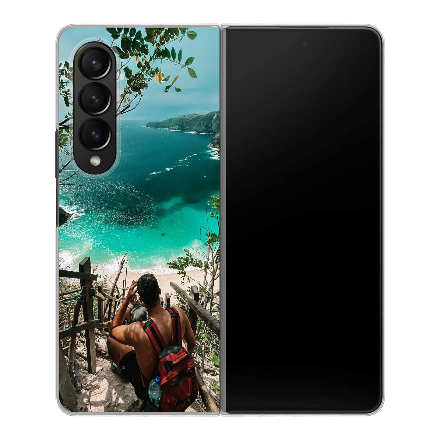 Samsung Galaxy Z Fold4 Cover Rigida Trasparente - Stampa sul Retro