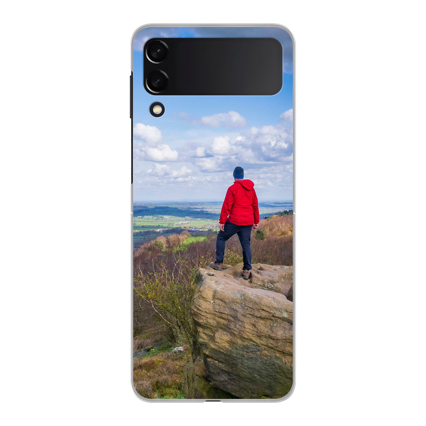 Samsung Galaxy Z Flip3 Cover Rigida Trasparente - Stampa sul Retro