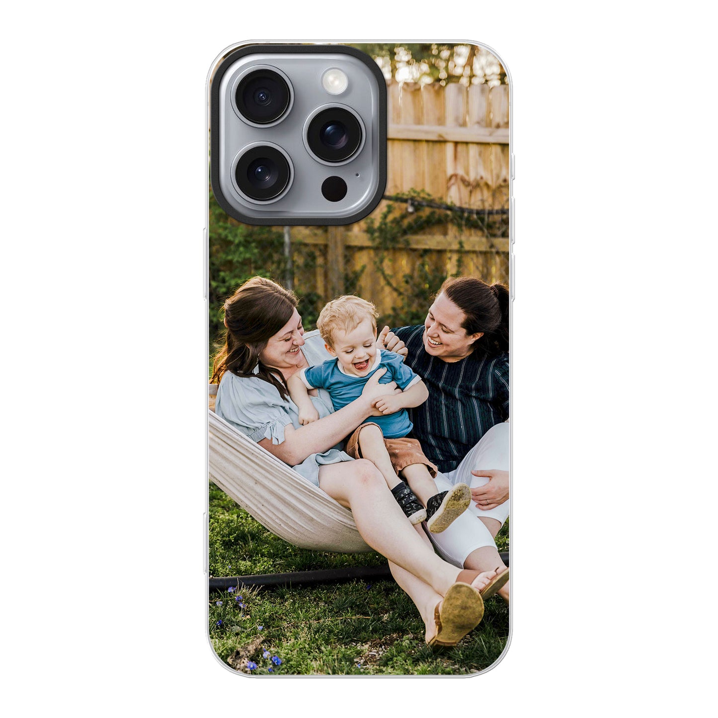 Apple iPhone 16 Pro Max Hybrid case with MagSafe (back printed, transparent)