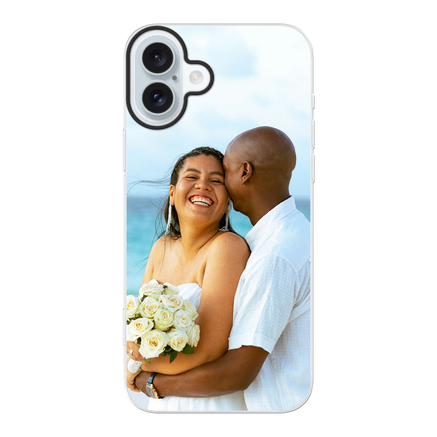 Apple iPhone 16 Plus Hybrid case with MagSafe (back printed, transparent)
