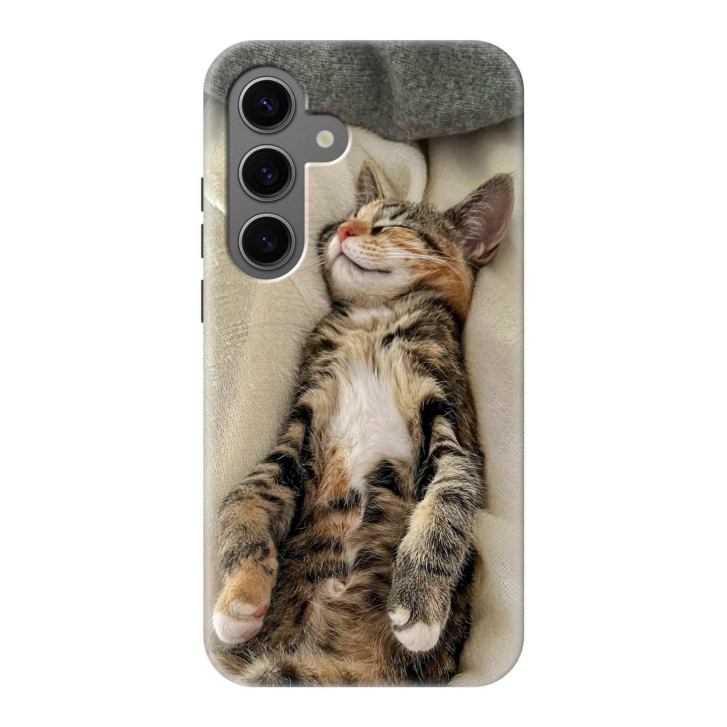 Samsung Galaxy S24 Cover Rigida Lucida con inserto in Gomma - Stampa su tutta la Superficie, Retro e Lati