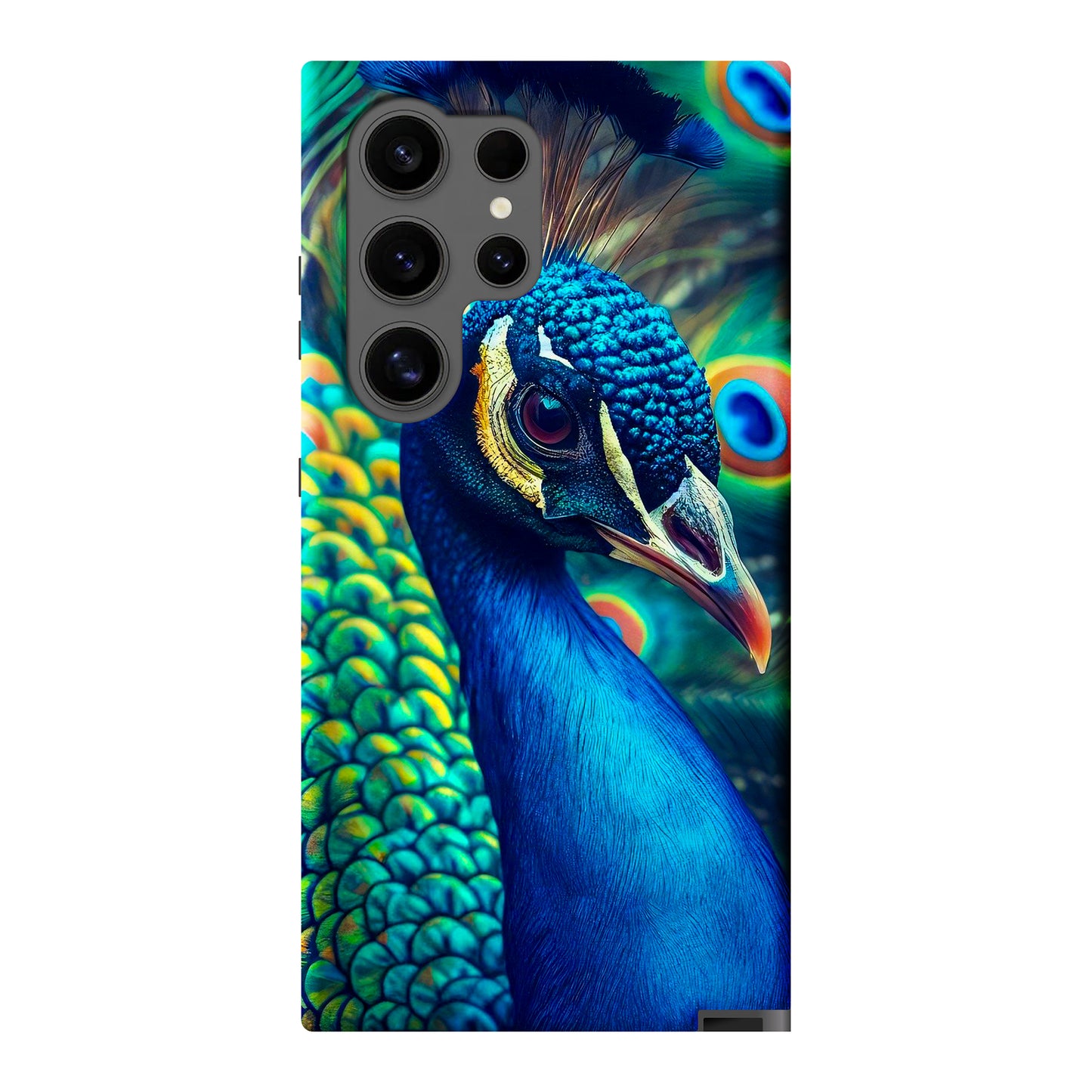 Samsung Galaxy S24 Ultra Cover Rigida Lucida con inserto in Gomma - Stampa 100% su Retro e Lati