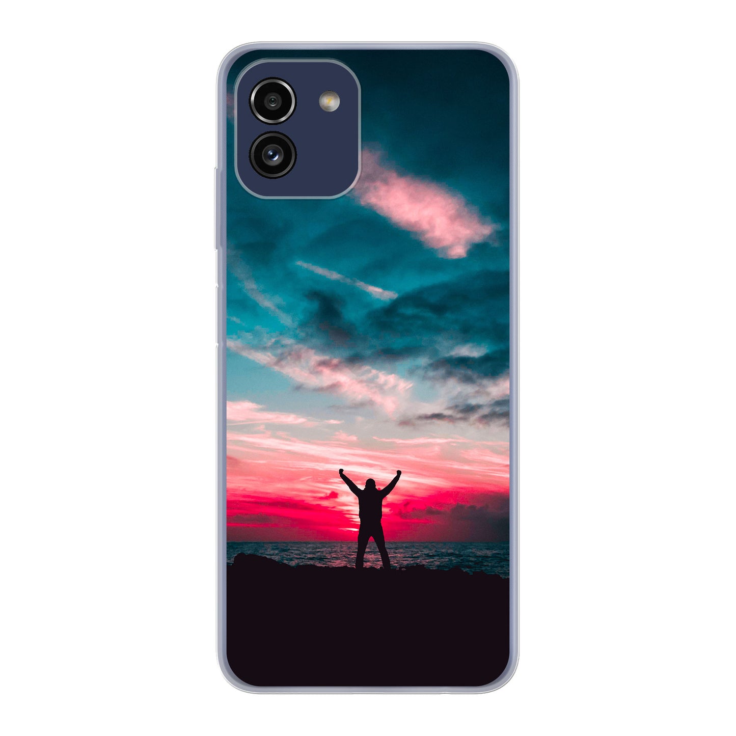 Samsung Galaxy A03 Soft case (back printed, transparent)