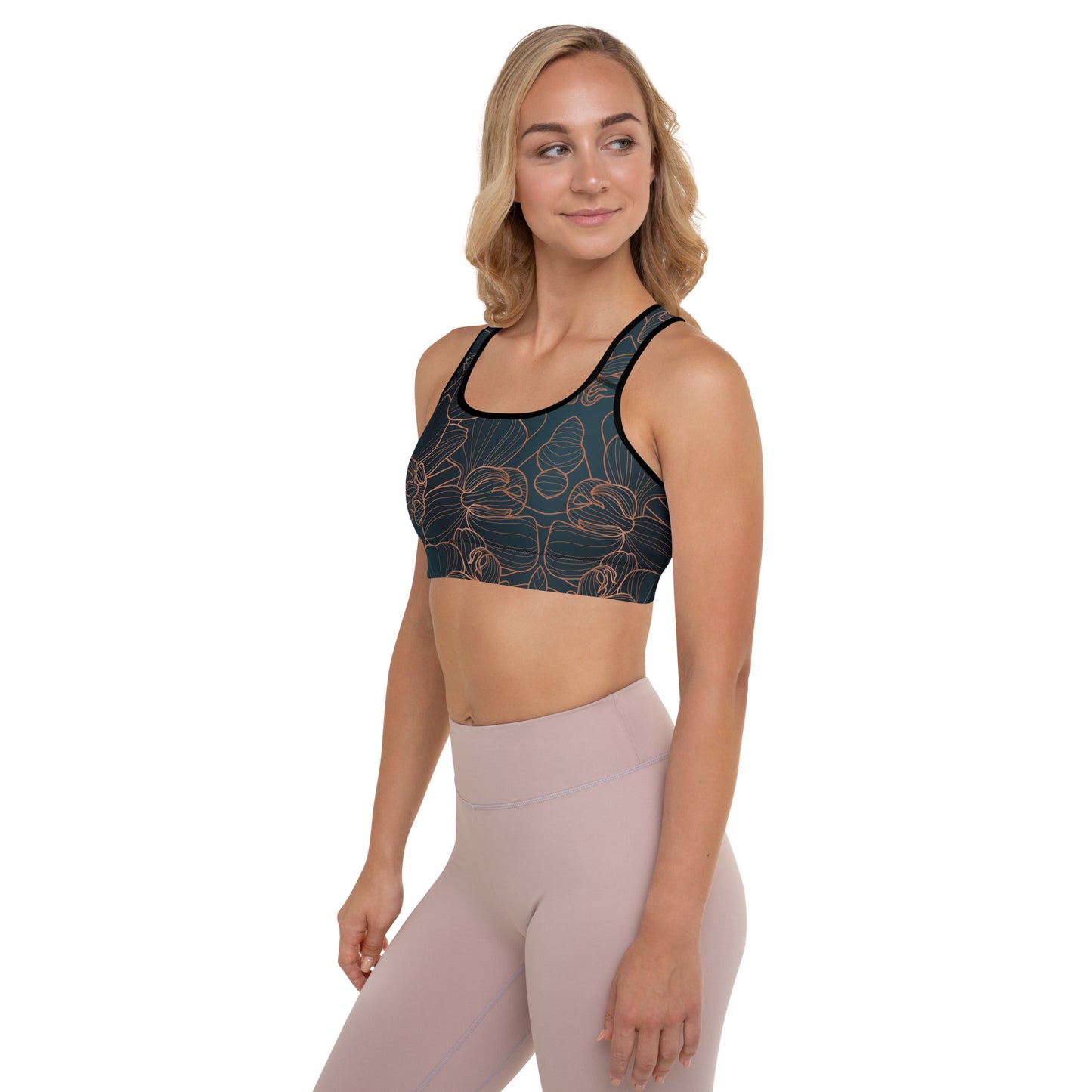 Orchidea - Reggiseno Sportivo Imbottito