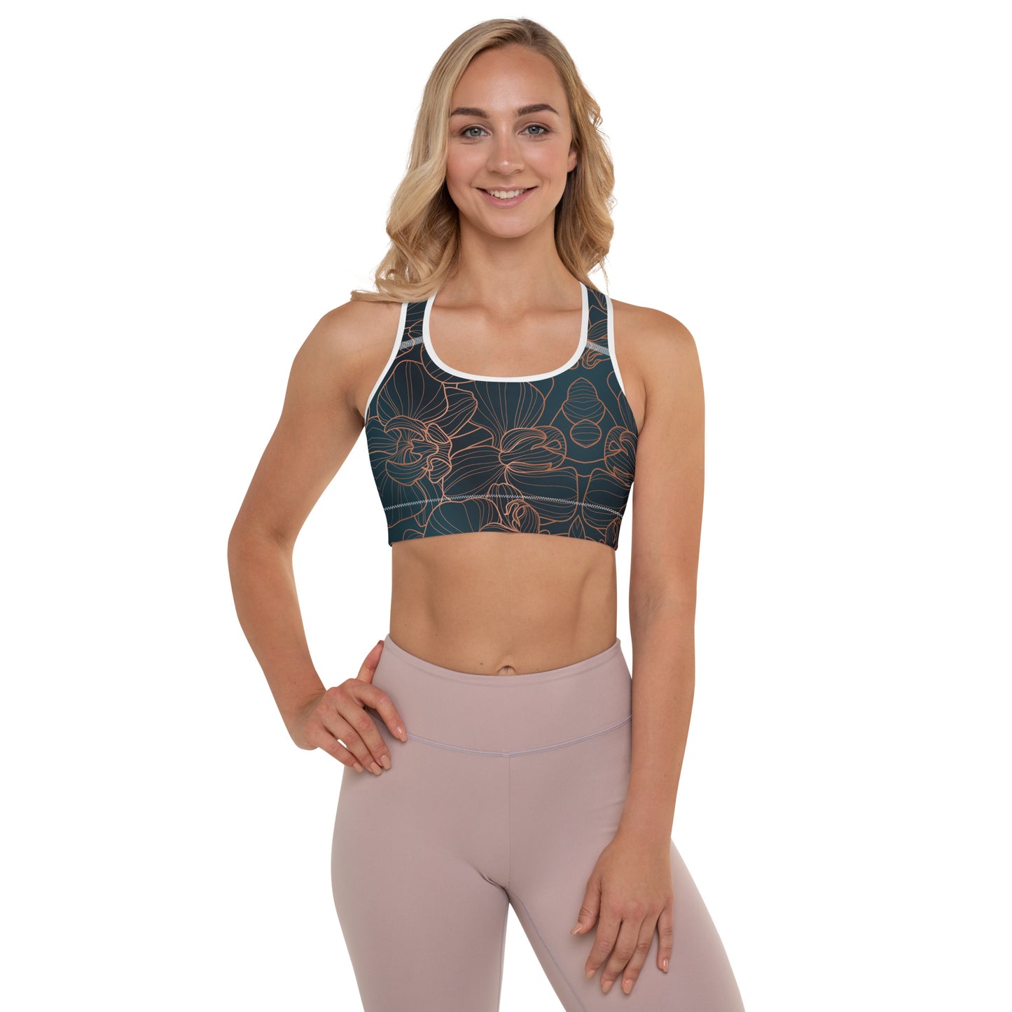 Orchidea - Reggiseno Sportivo Imbottito