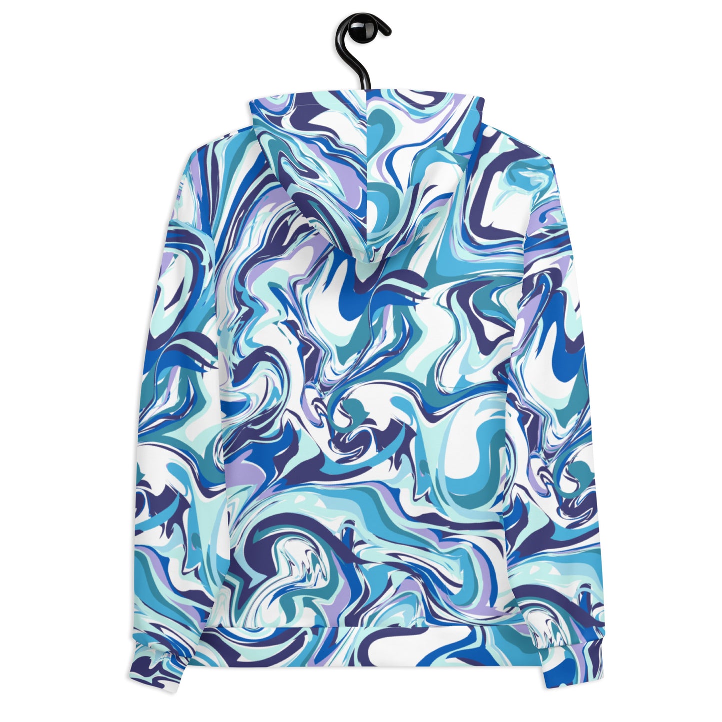 Onde Blu - Felpa Unisex con Cappuccio
