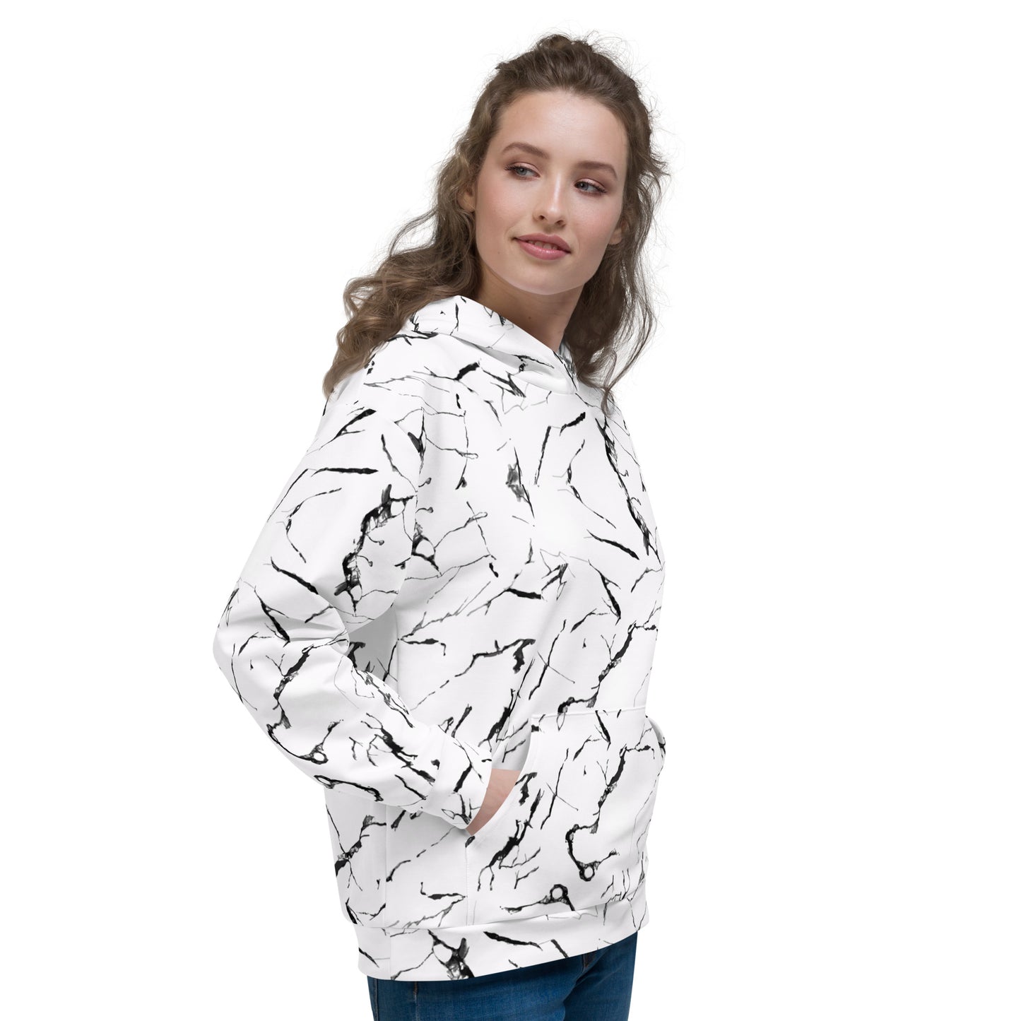 Marble - Felpa Unisex con Cappuccio