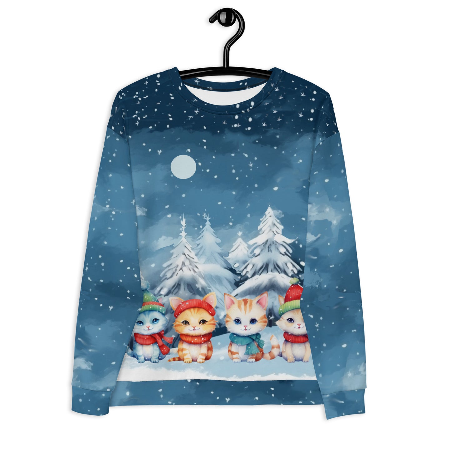 Christmas Cats - Felpa Unisex Girocollo