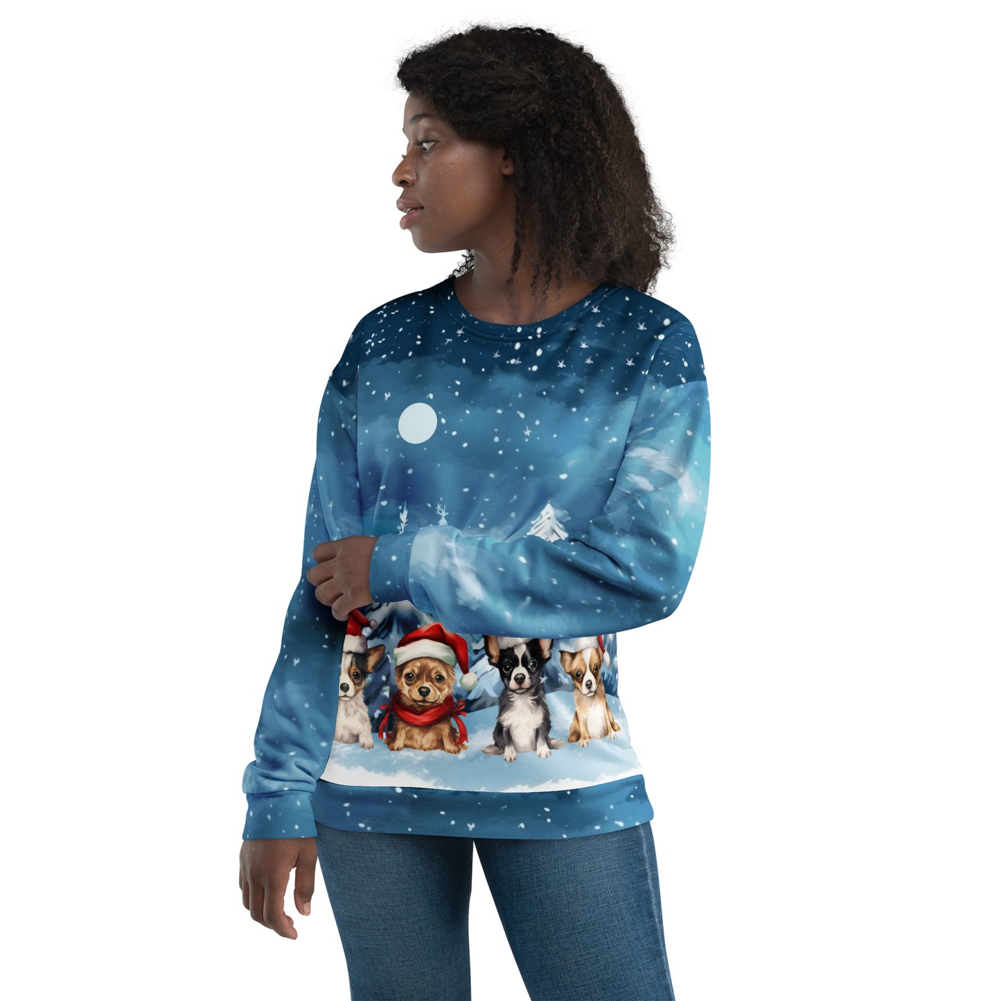 Christmas Dogs - Felpa Unisex Girocollo