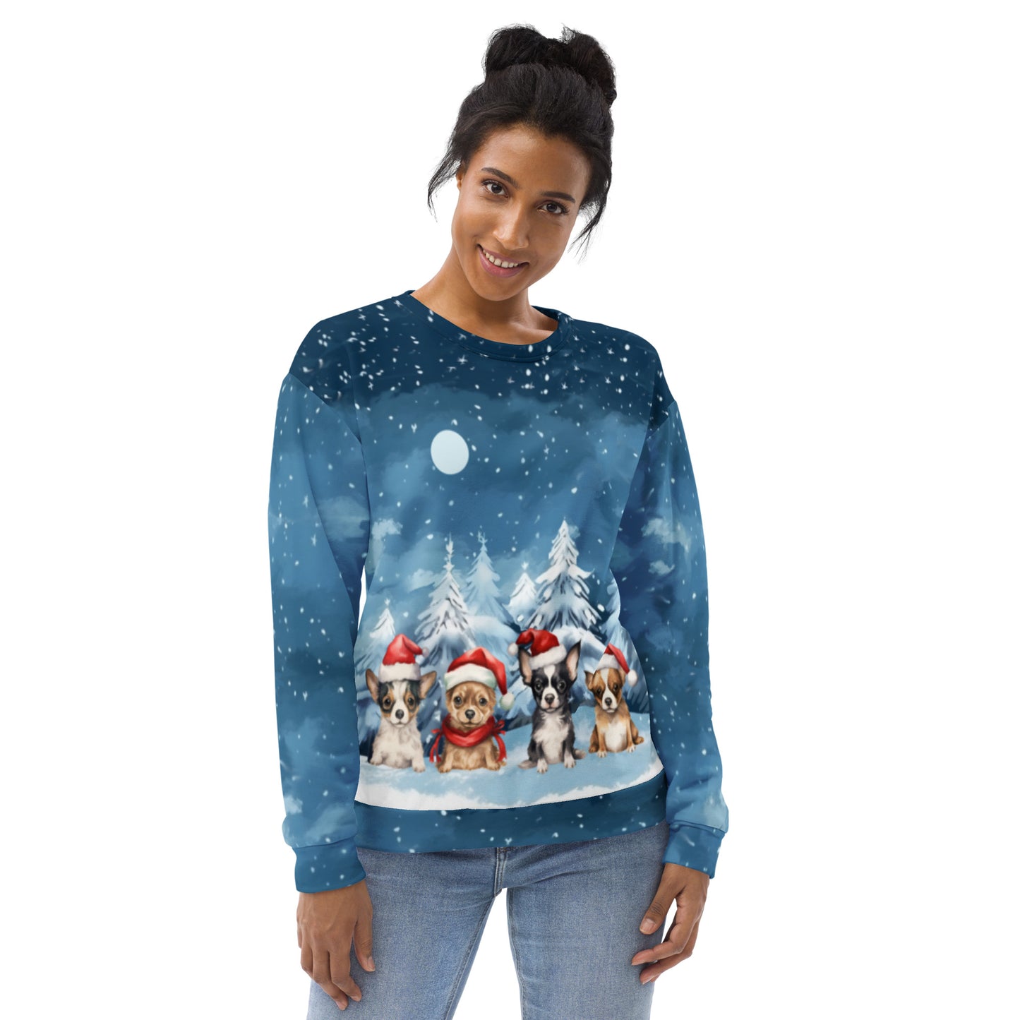 Christmas Dogs - Felpa Unisex Girocollo