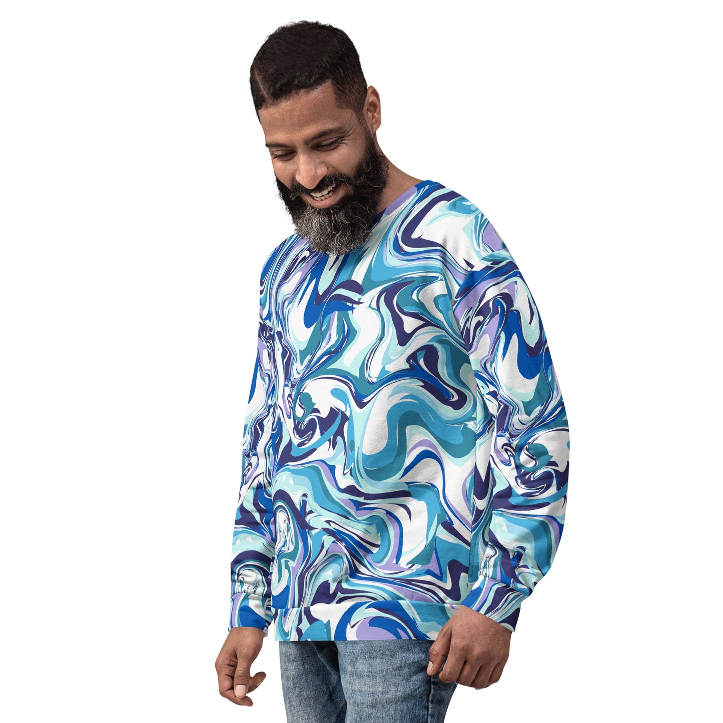 Onde Blu - Felpa Unisex Girocollo