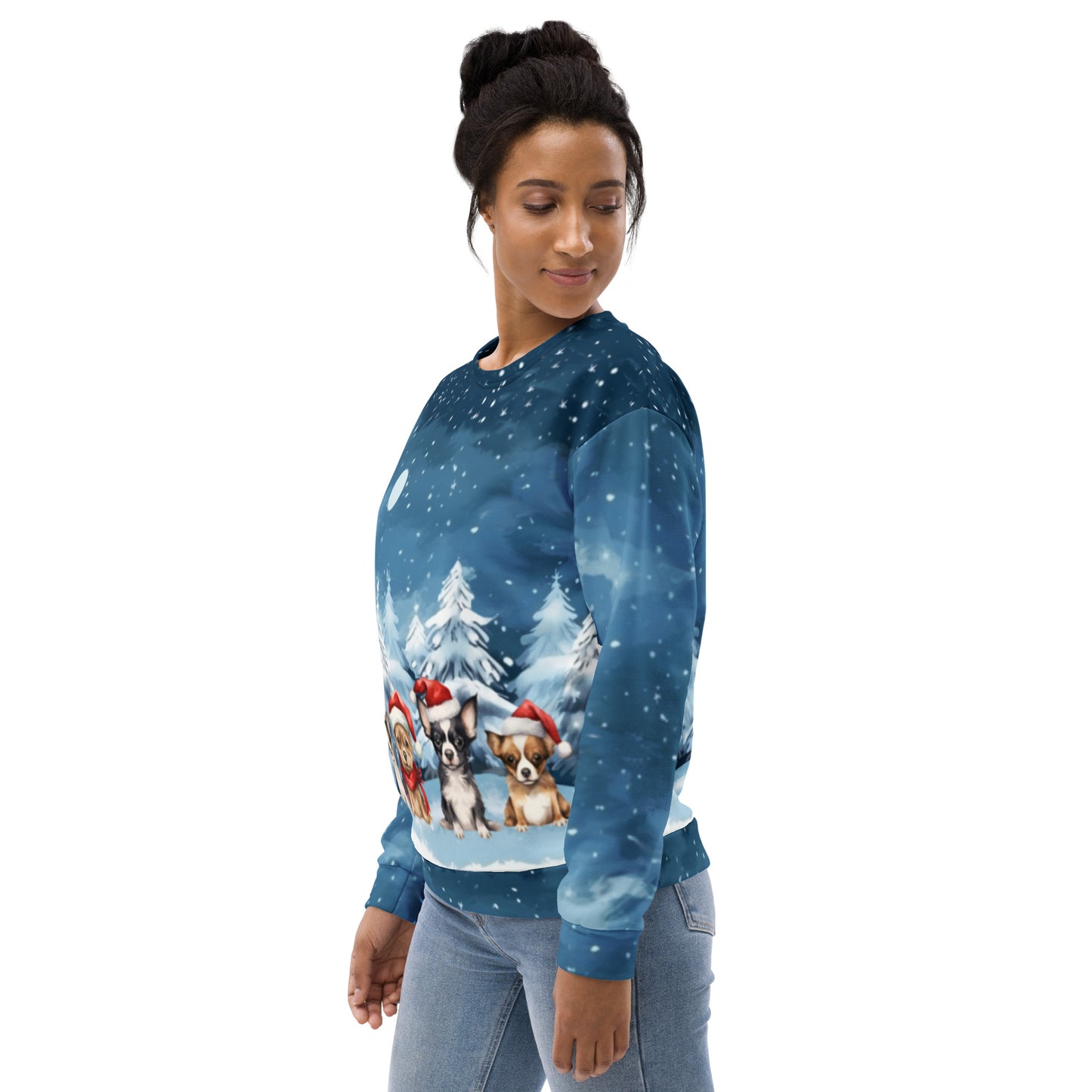 Christmas Dogs - Felpa Unisex Girocollo
