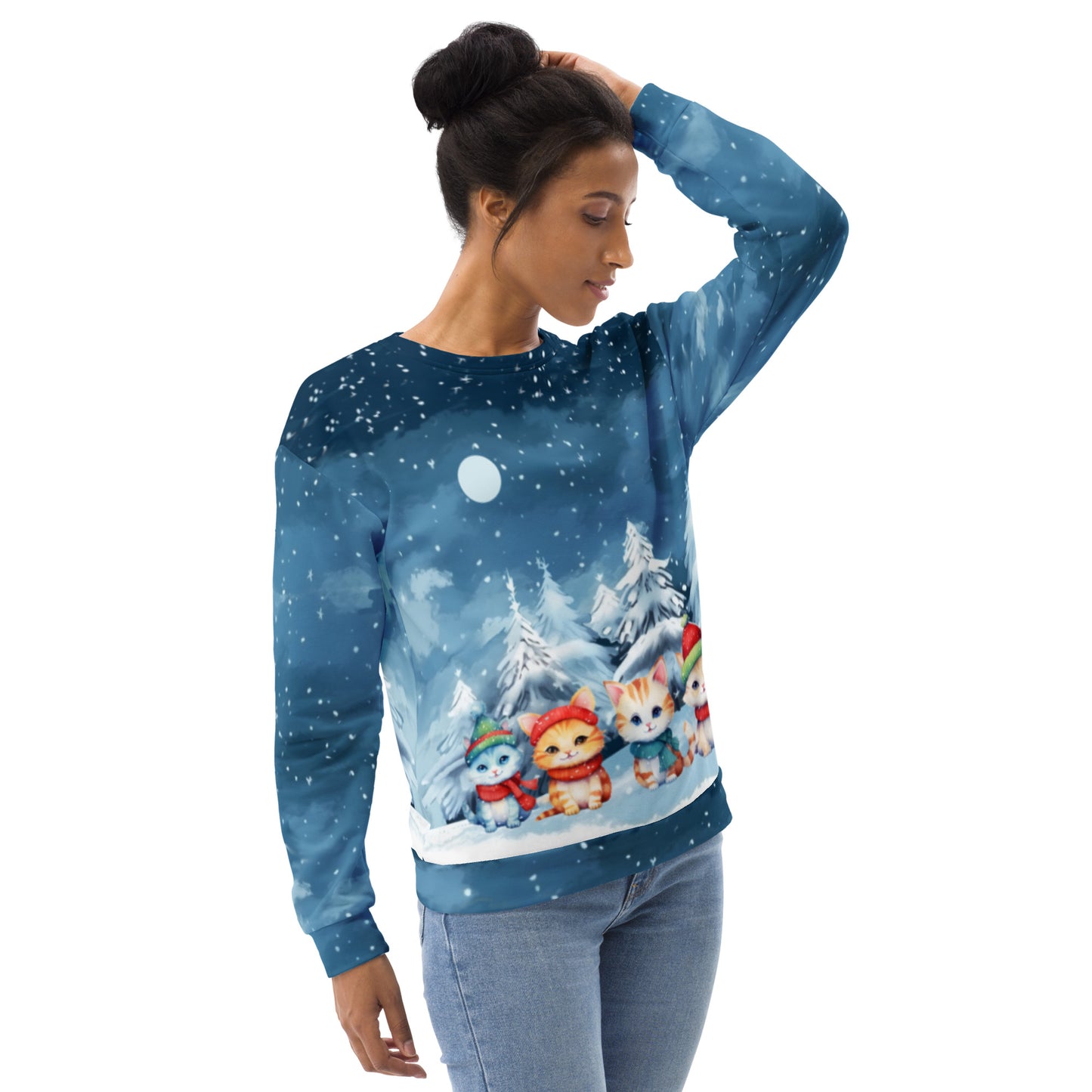 Christmas Cats - Felpa Unisex Girocollo