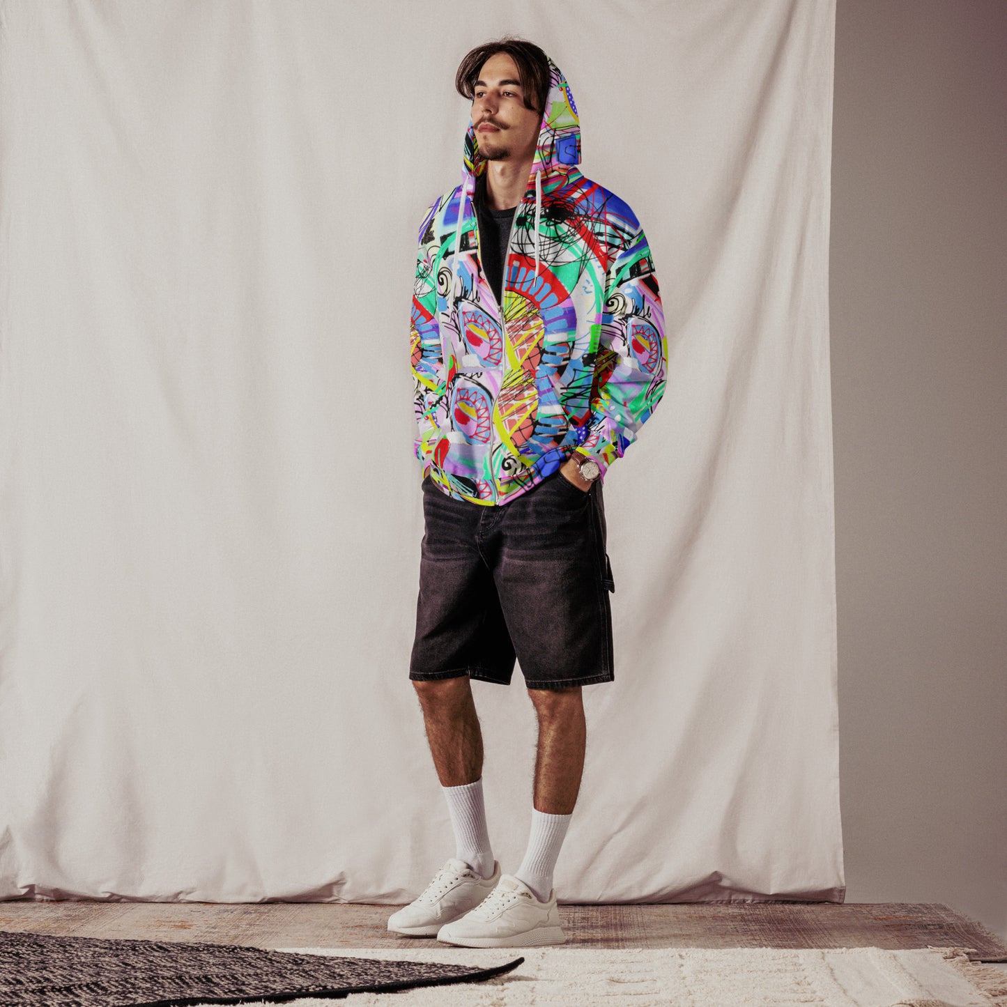 Scarabocchio - Felpa Unisex con Cappuccio e Zip
