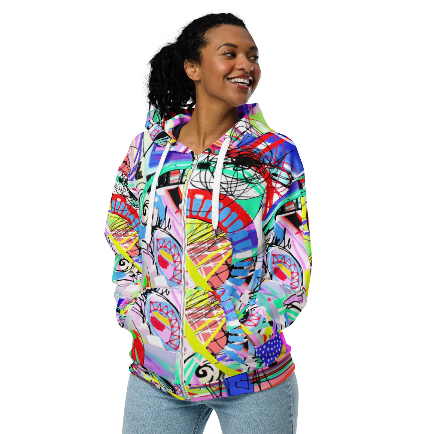 Scarabocchio - Felpa Unisex con Cappuccio e Zip