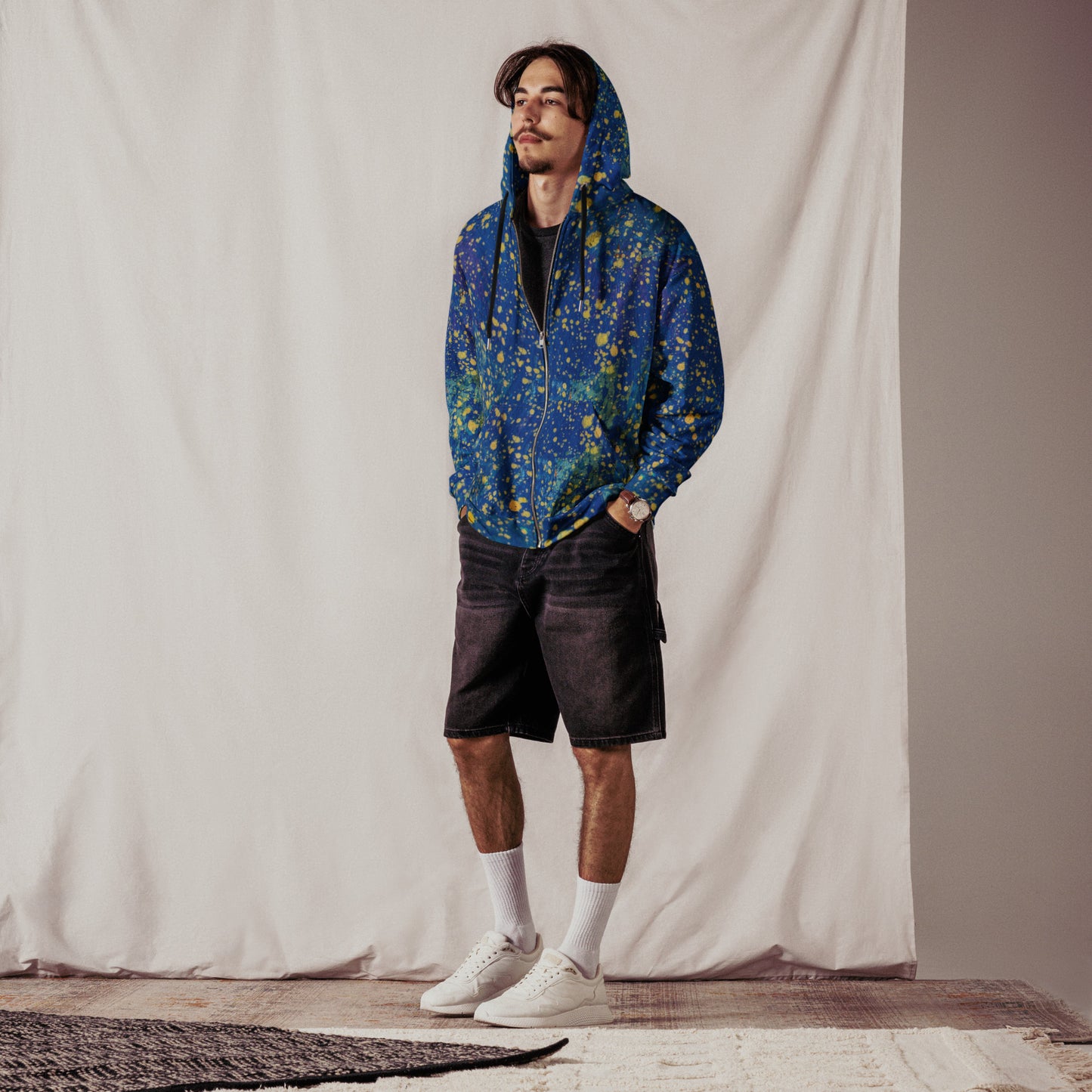 Cosmo - Felpa Unisex con Cappuccio e Zip