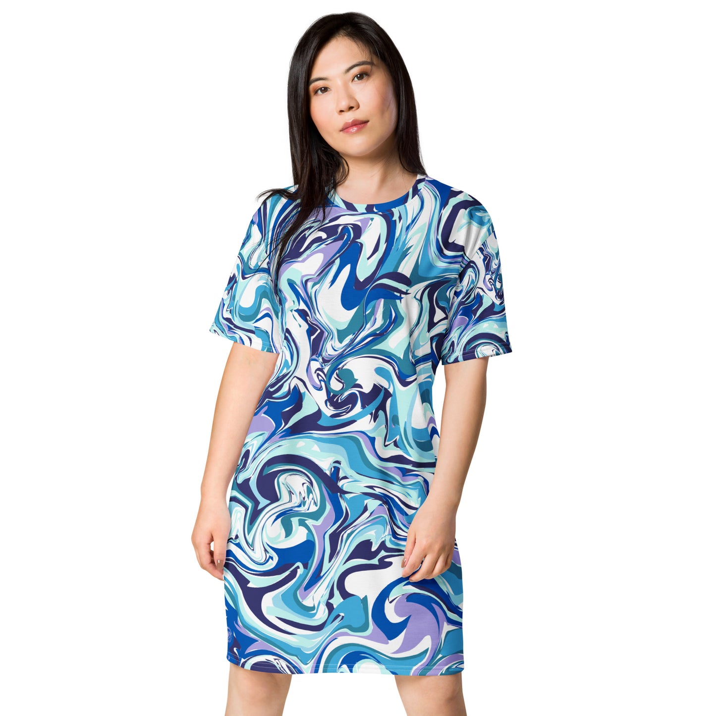 Onde Blu- Vestito T-Shirt