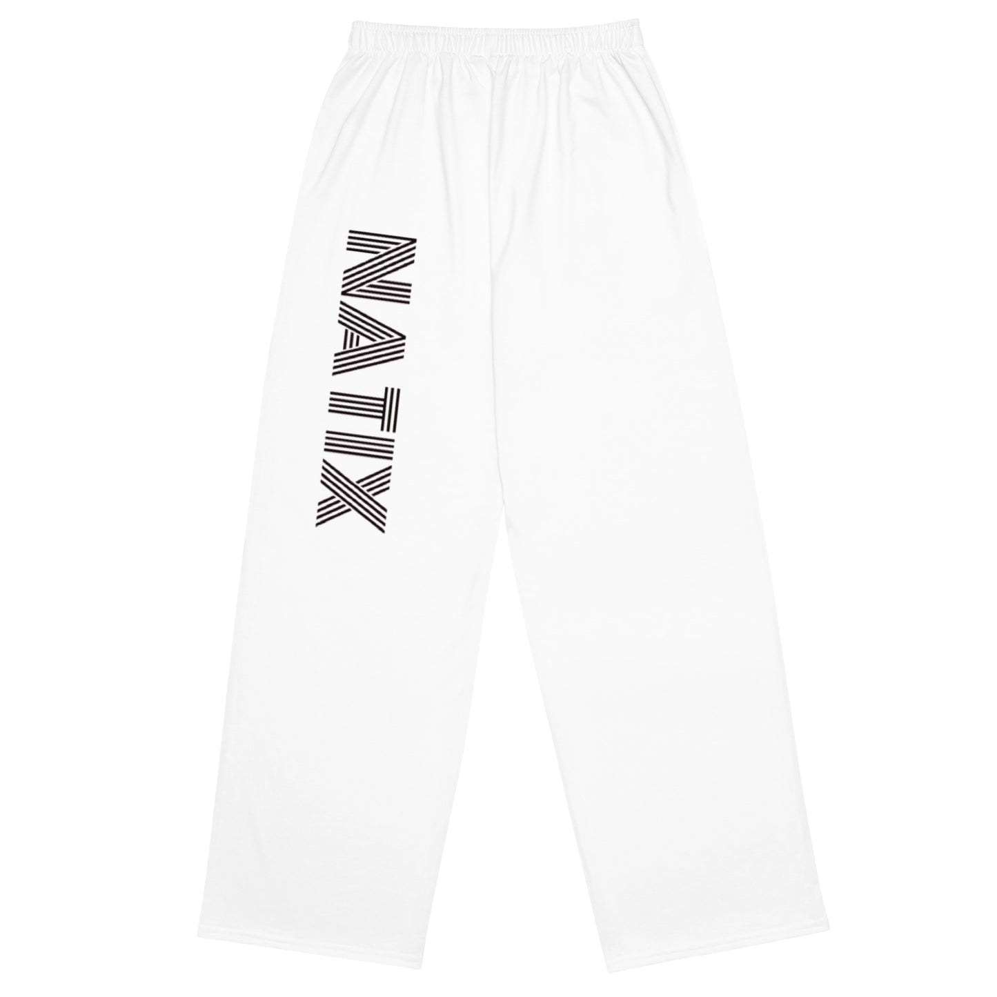 N° 1 ---All-over print unisex wide-leg pants