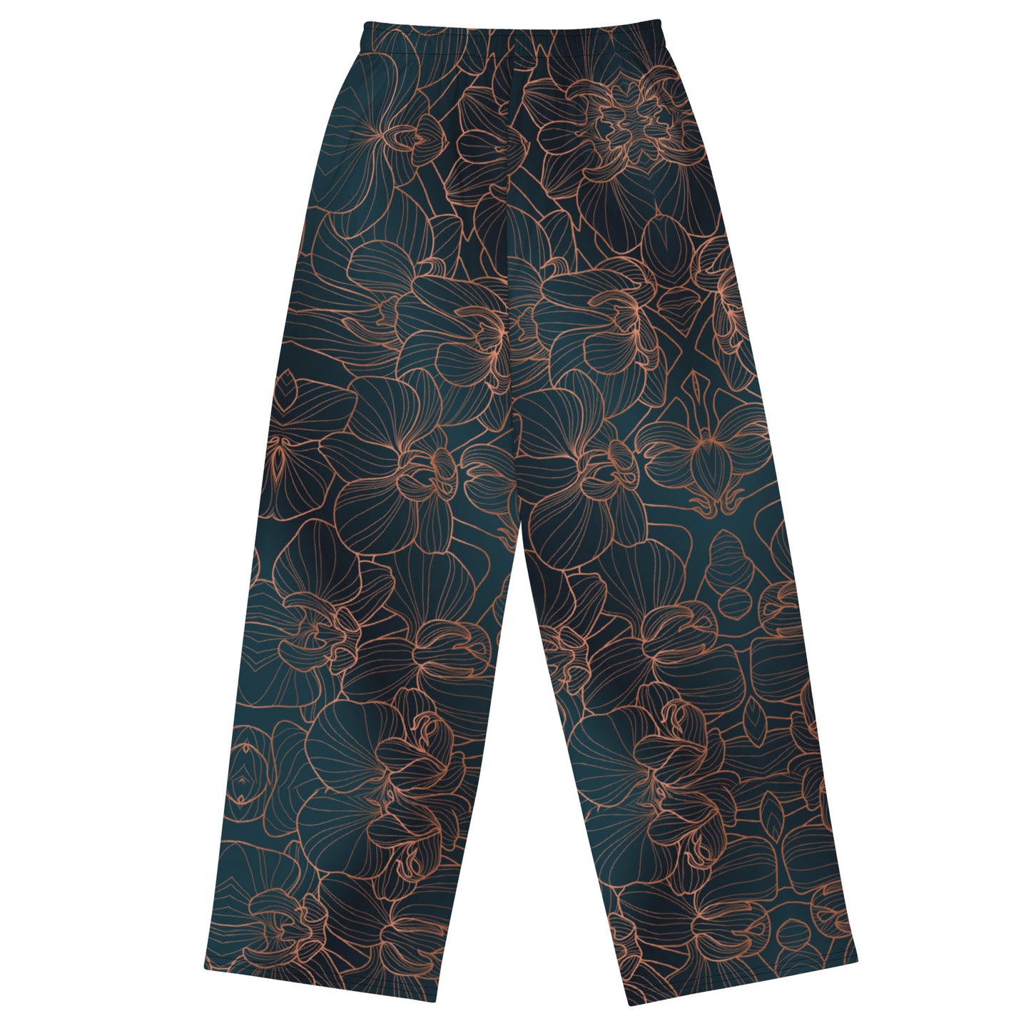 Orchidea - Pantaloni Unisex a Gamba Larga