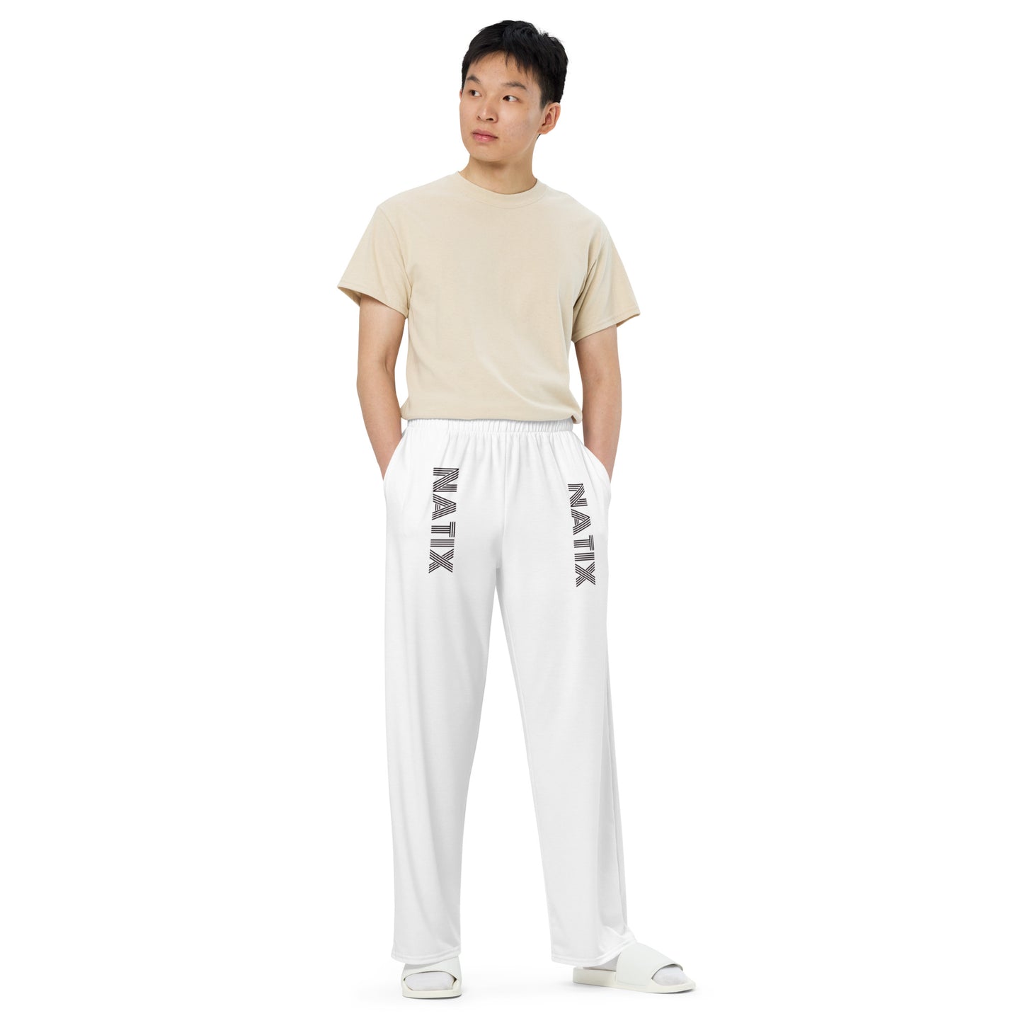N°--- 3 All-over print unisex wide-leg pants