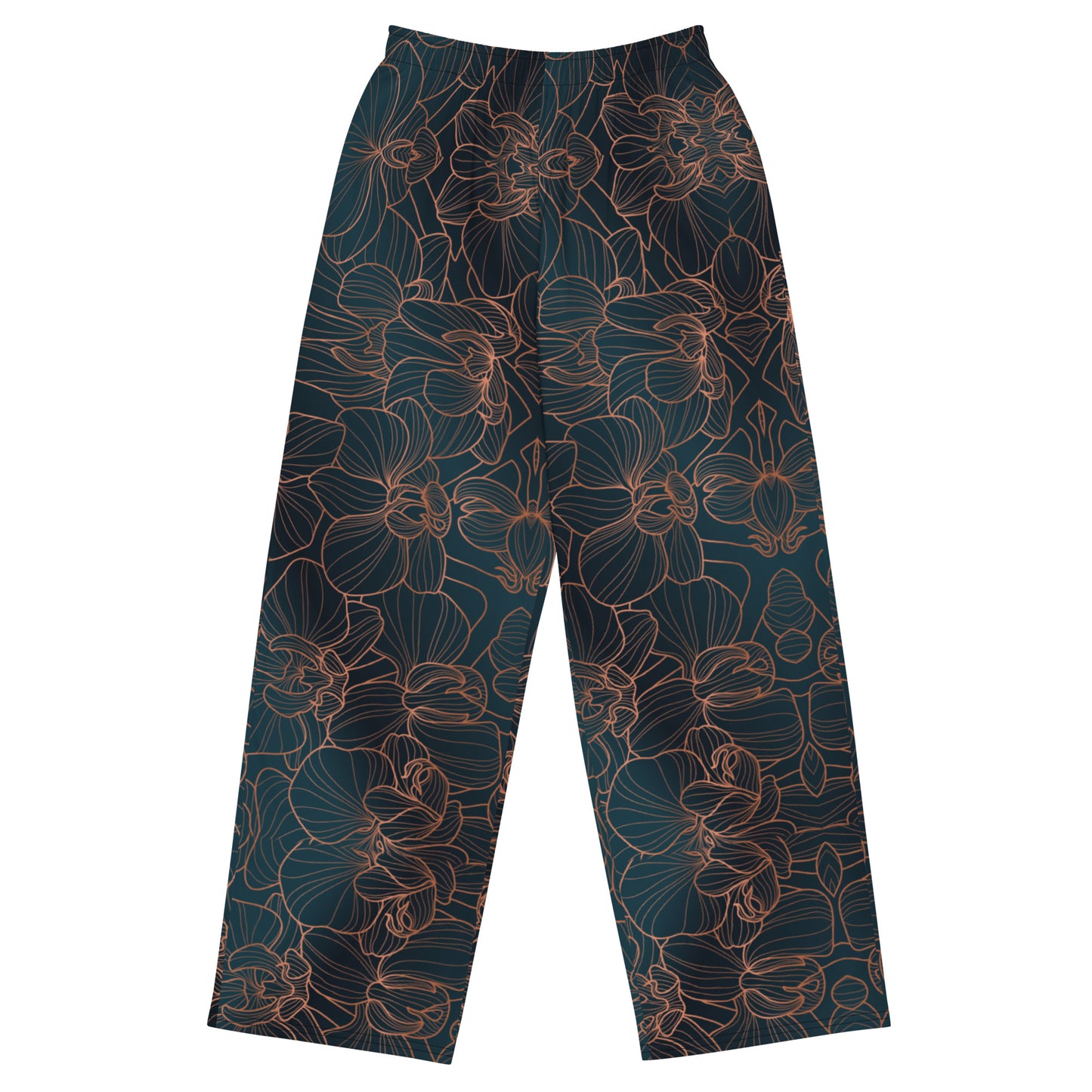 Orchidea - Pantaloni Unisex a Gamba Larga