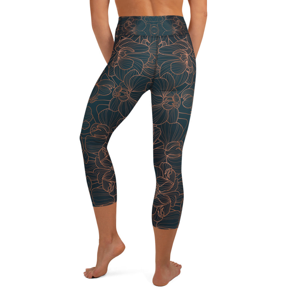Orchidea - Yoga Capri Leggings