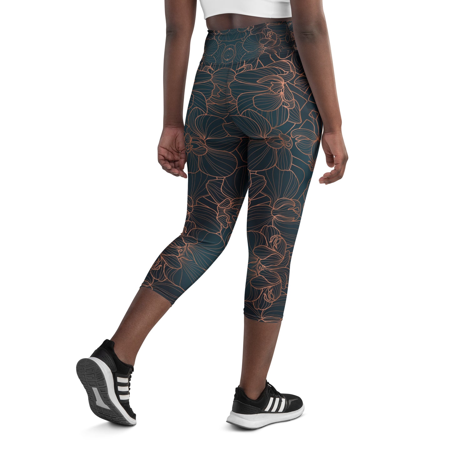 Orchidea - Yoga Capri Leggings