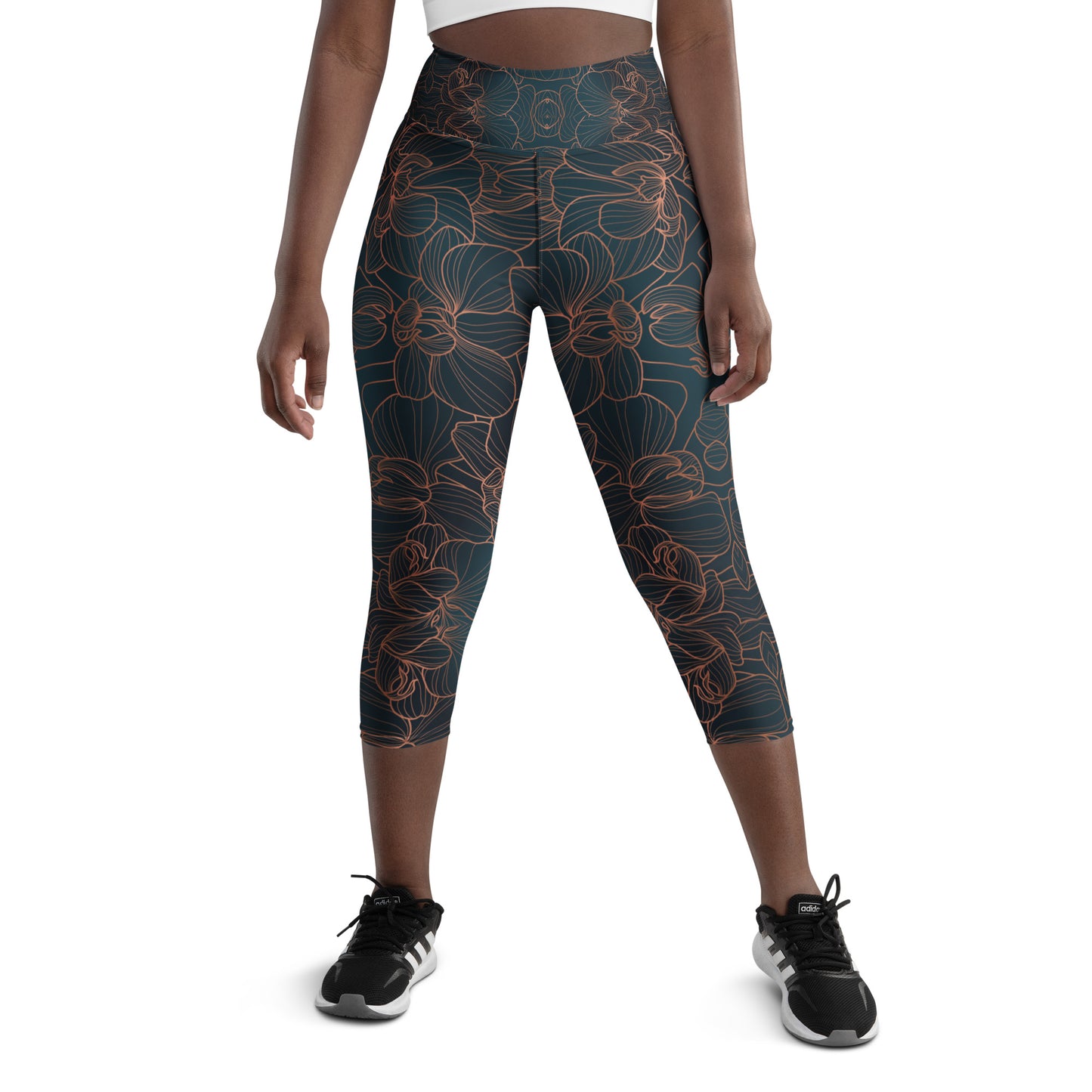 Orchidea - Yoga Capri Leggings