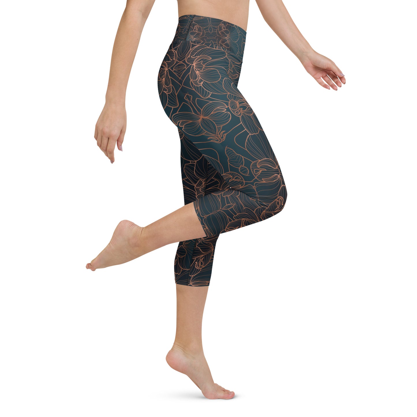 Orchidea - Yoga Capri Leggings