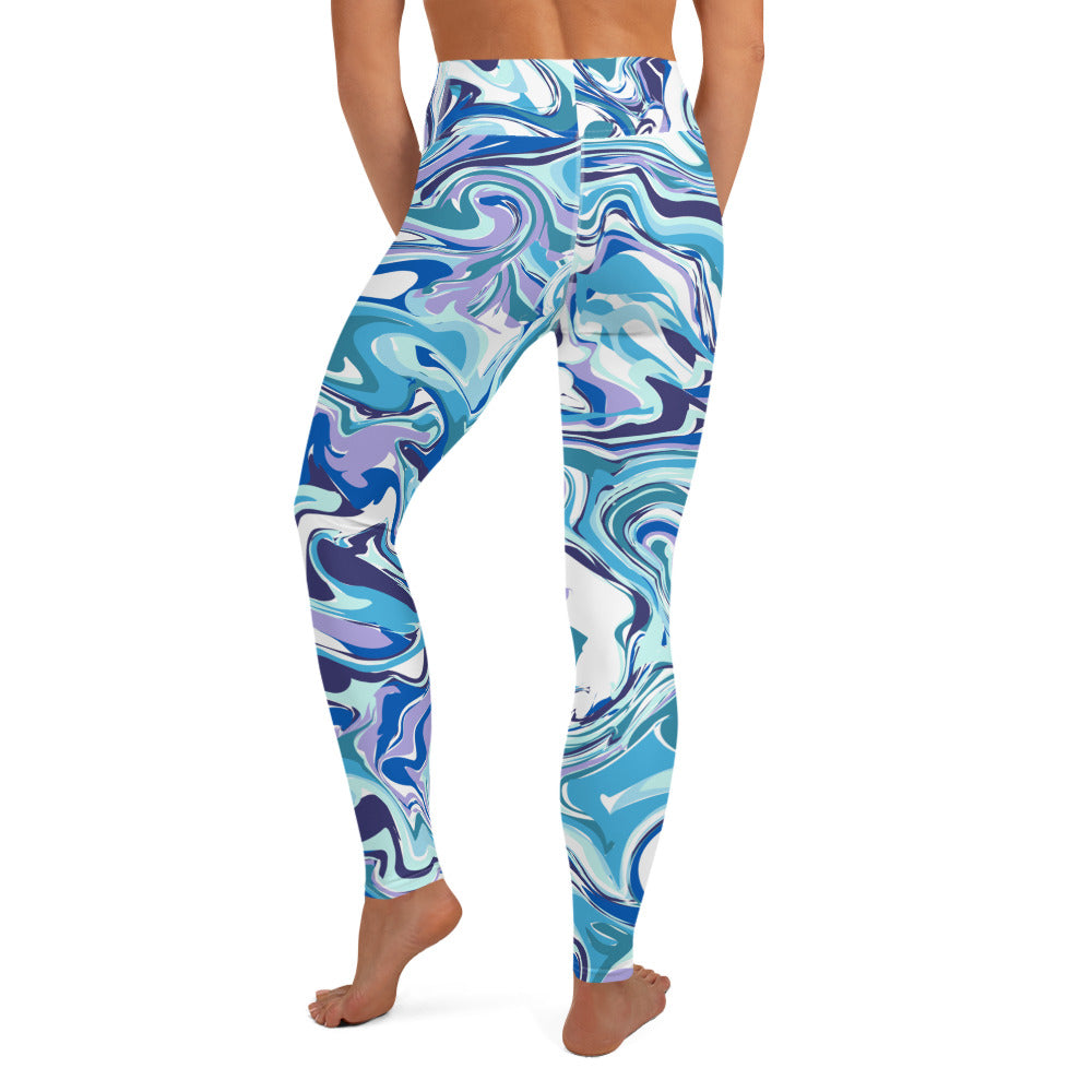 Onde Blu- Yoga Leggings