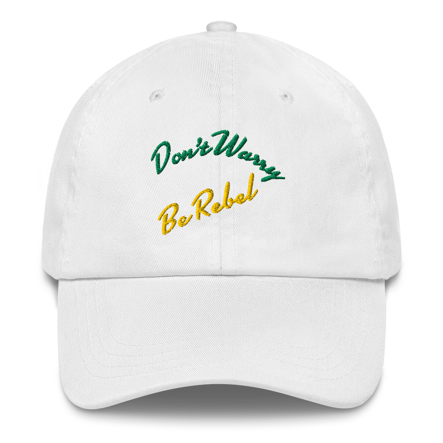 Don't Warry, Be Rebel - Cappellino Ricamato - Fibbia Regolabile