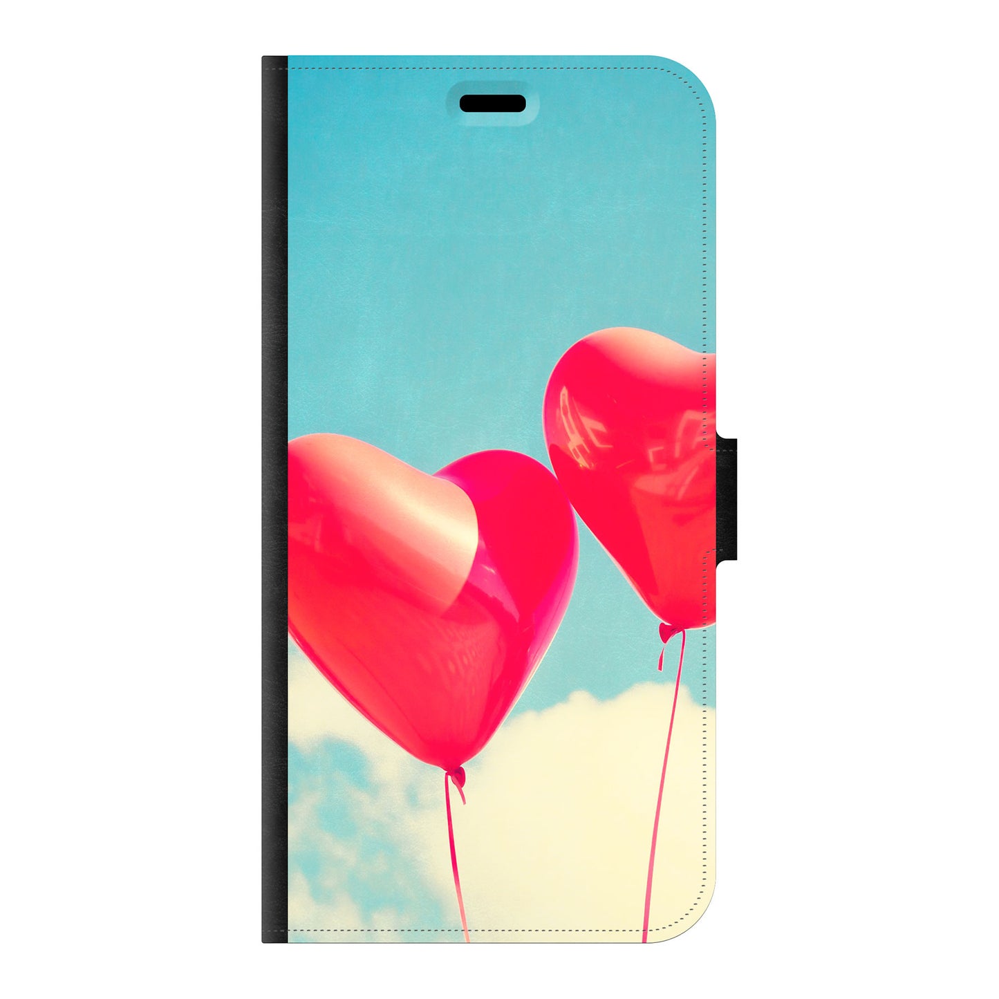 Apple iPhone 15 Plus Wallet case (front printed, black)