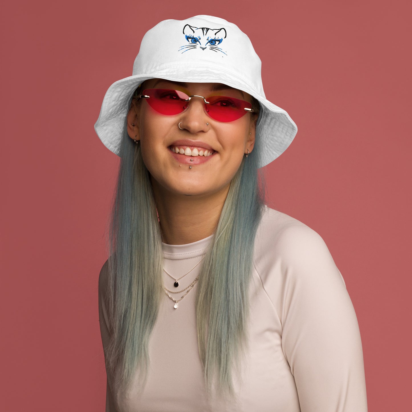Gattina - Cappello da Pescatore Ricamato