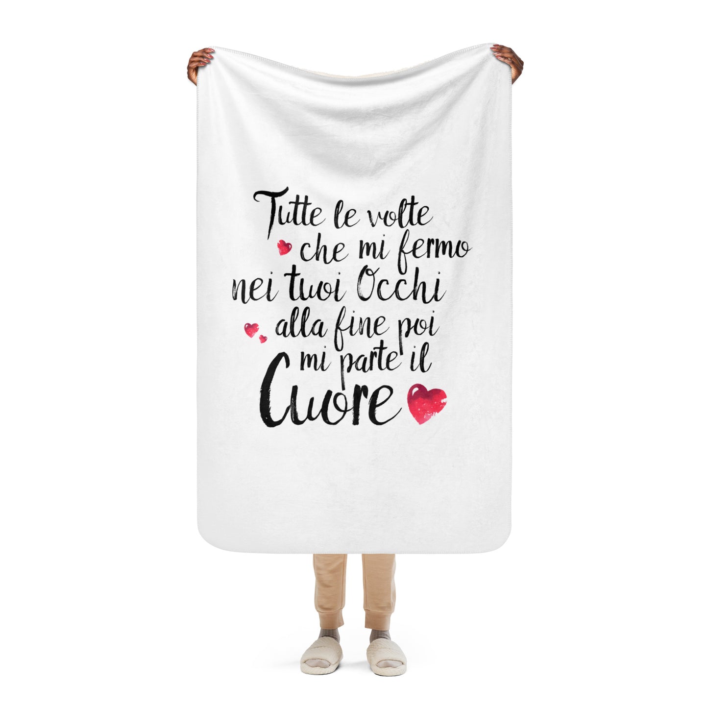 Tutte le volte che... - Coperta in Pile con Tessuto Sherpa