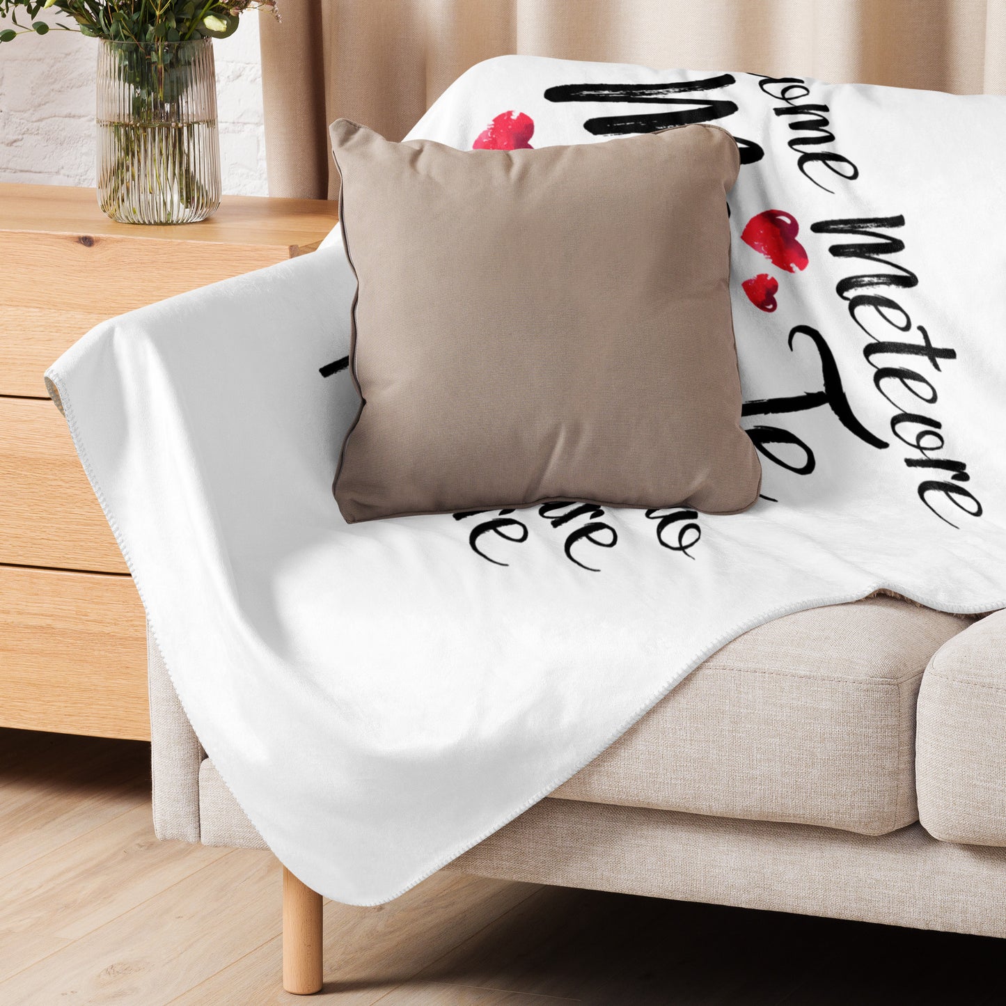 Come Meteore...Coperta in Pile con Tessuto Sherpa