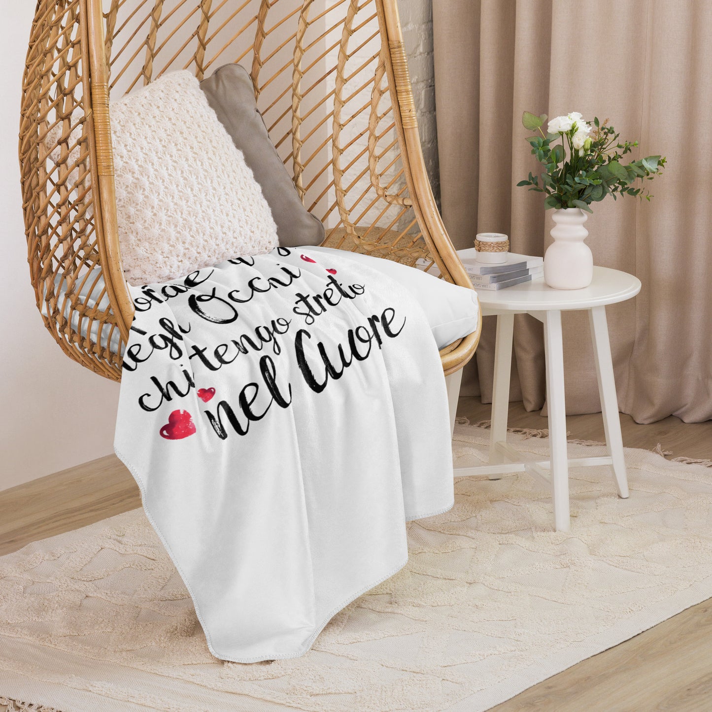 Ho il vizio di...Coperta in Pile con Tessuto Sherpa