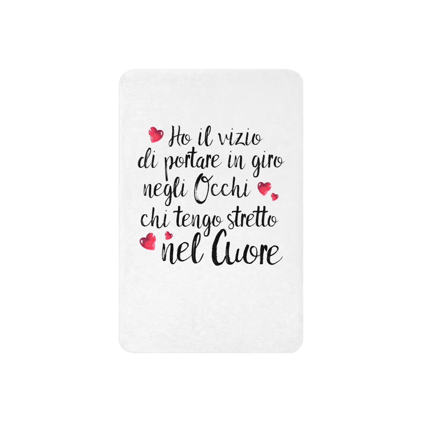 Ho il vizio di...Coperta in Pile con Tessuto Sherpa