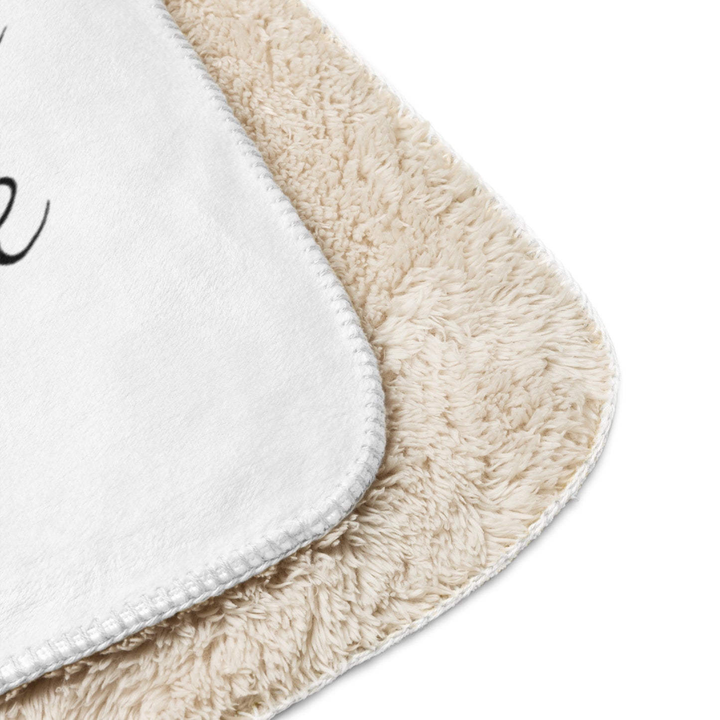 Quando non ci sei ...per Lui -Coperta in Pile con Tessuto Sherpa