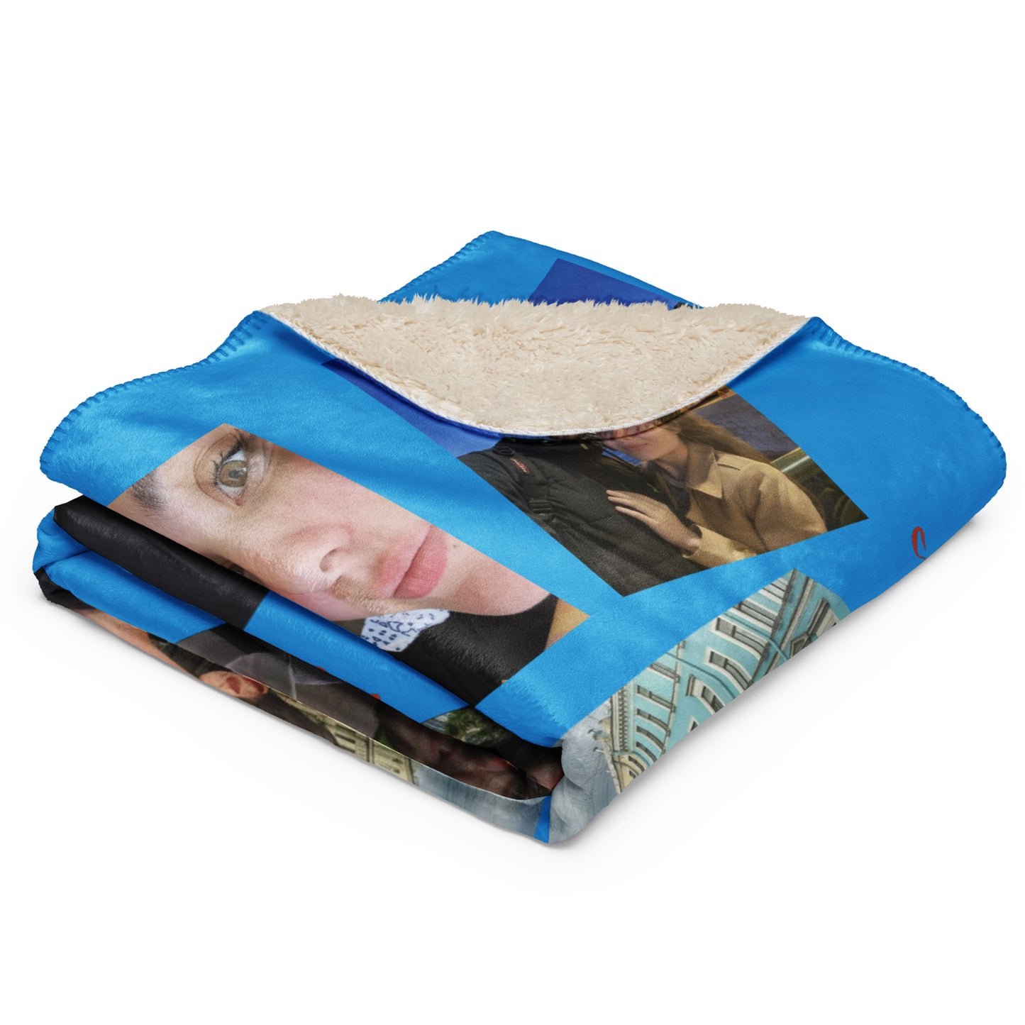 Coperta Sherpa # 1237 Verticale Blu