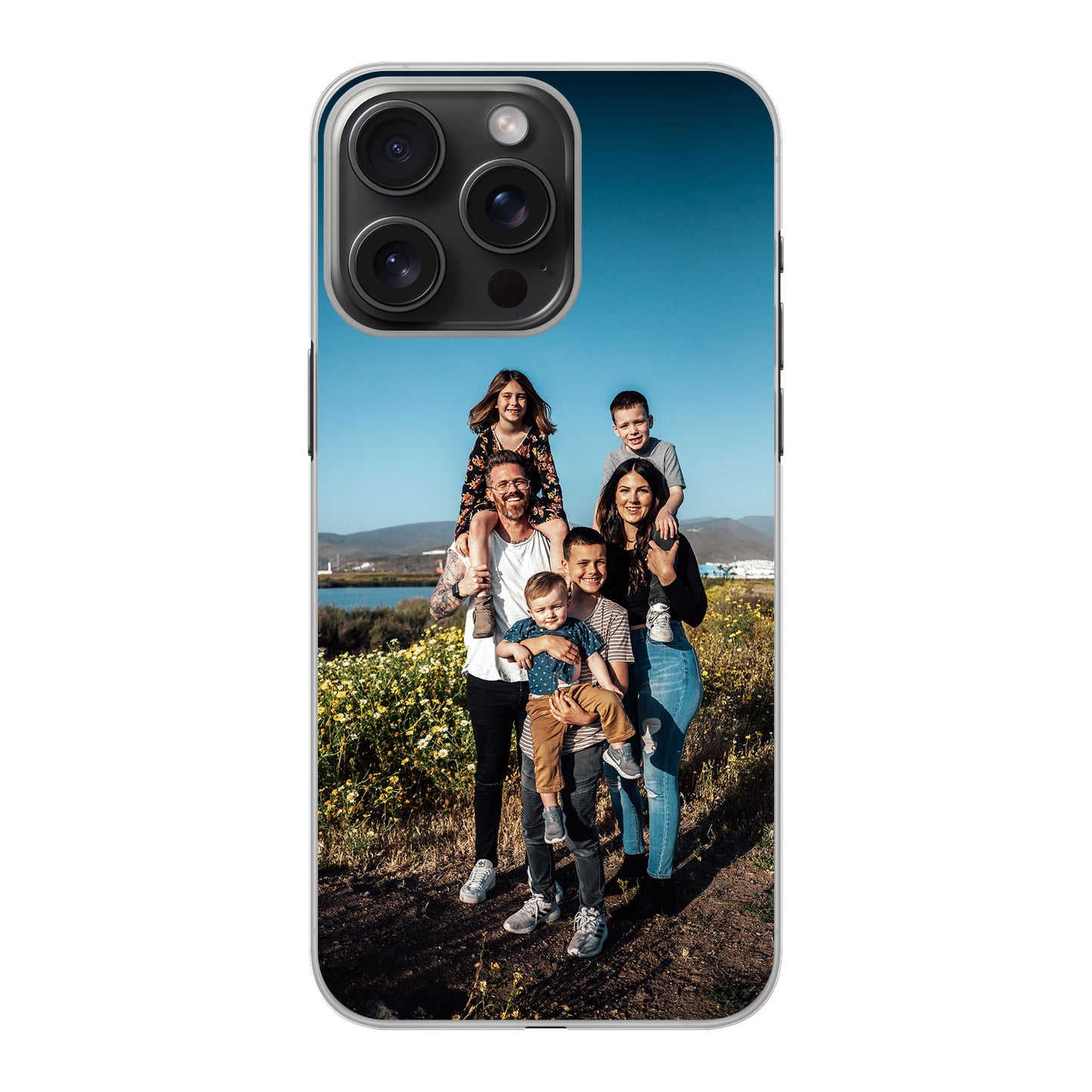 Apple iPhone 15 Pro Max Cover Rigida Trasparente - Stampa sul Retro
