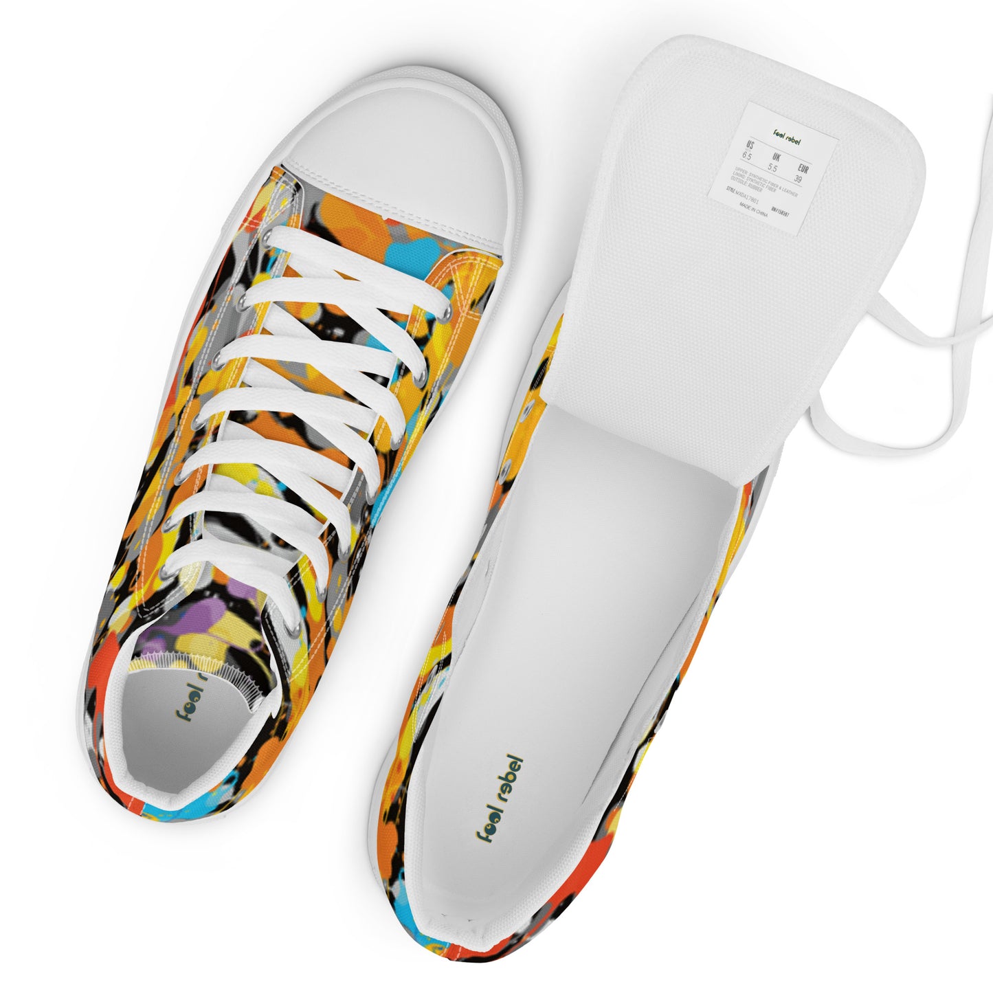 Colori - Sneakers Alte in Tela / Donna