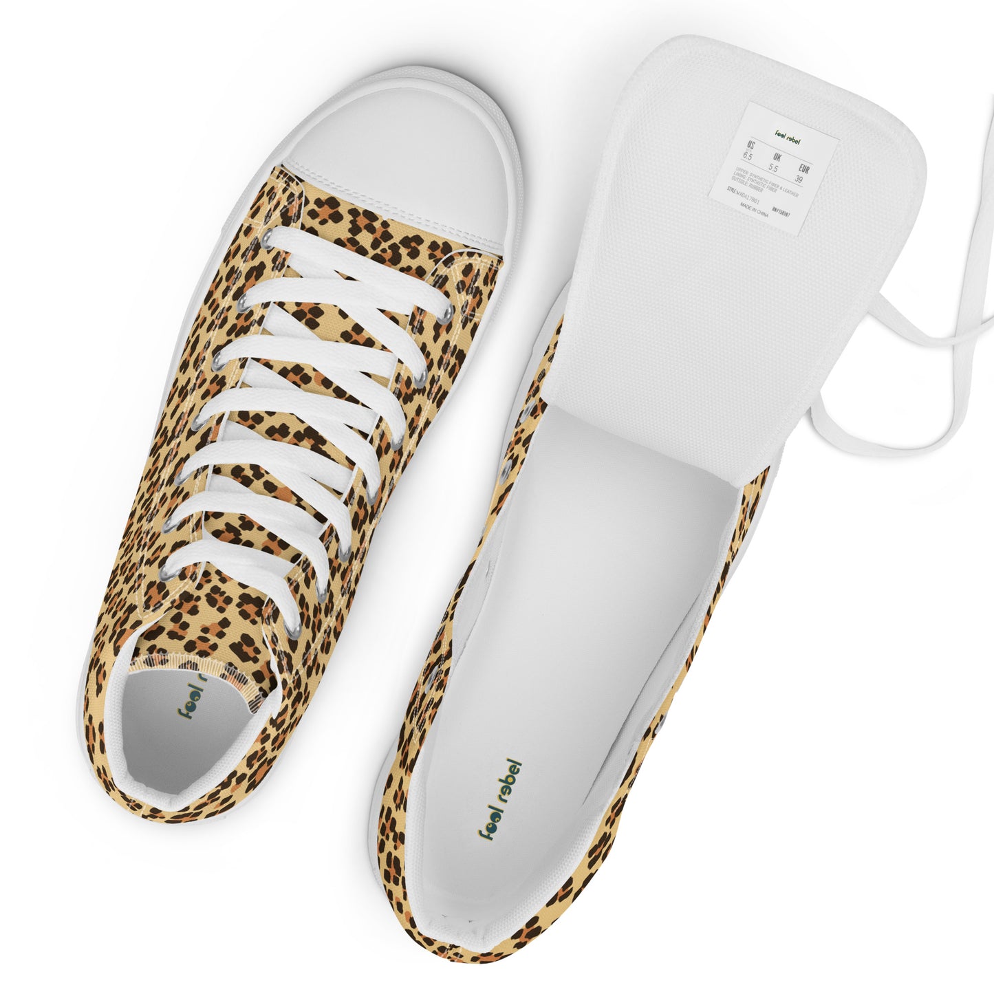 Leopardo - Sneakers Alte in Tela/Donna