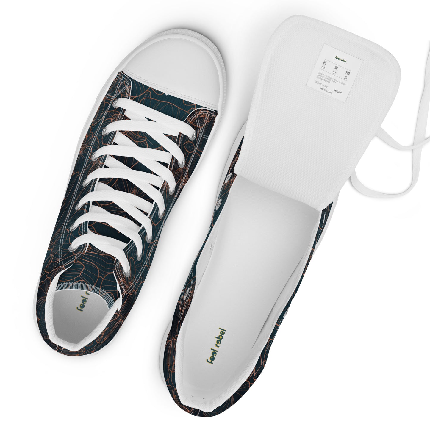 Orchidea - Sneakers Alte in Tela/Donna