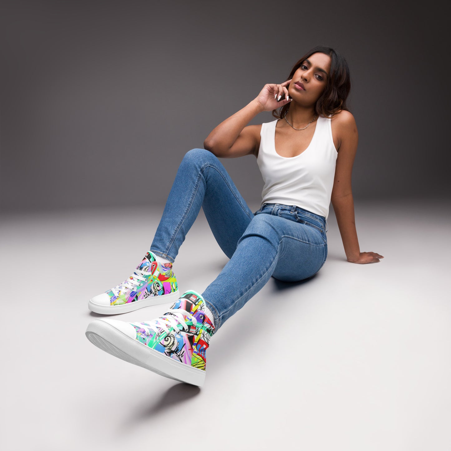 Scarabocchio - Sneakers Alte in Tela/Donna