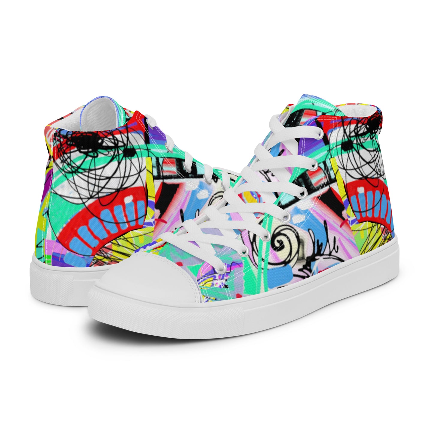 Scarabocchio - Sneakers Alte in Tela/Donna