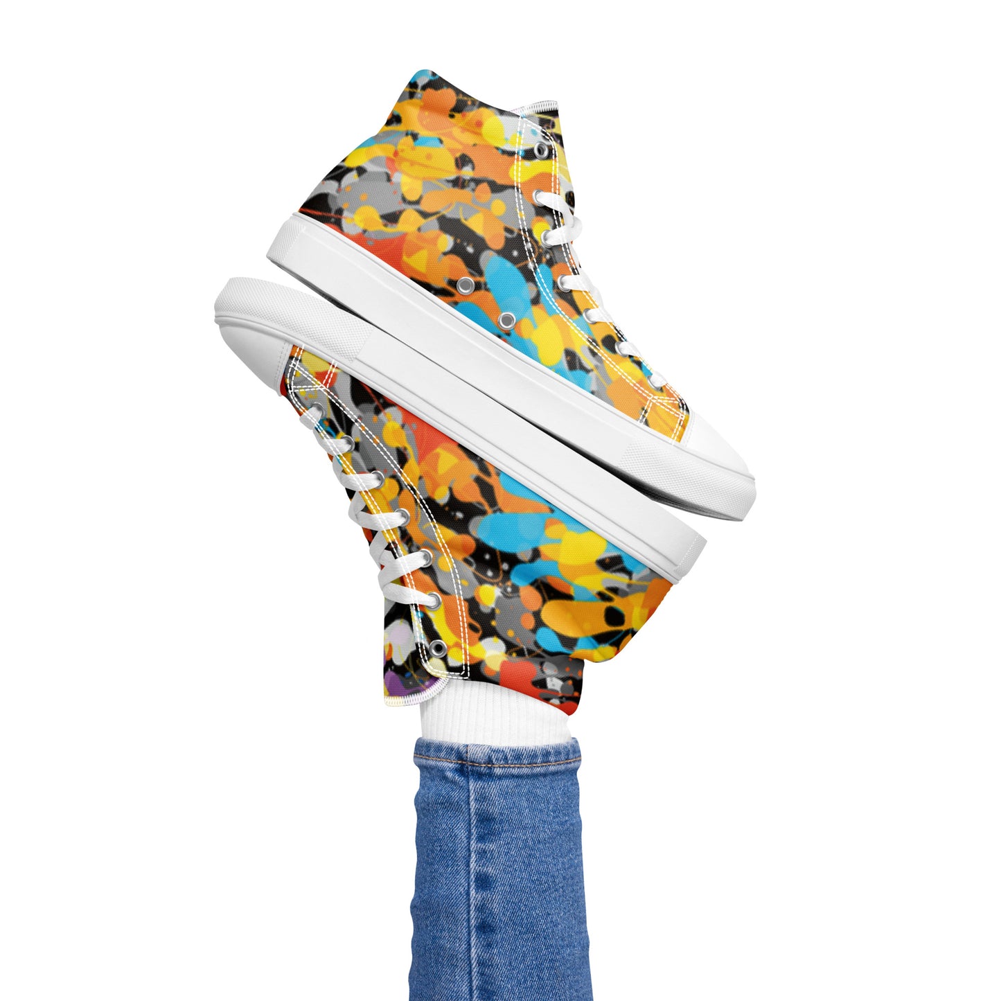 Colori - Sneakers Alte in Tela / Donna