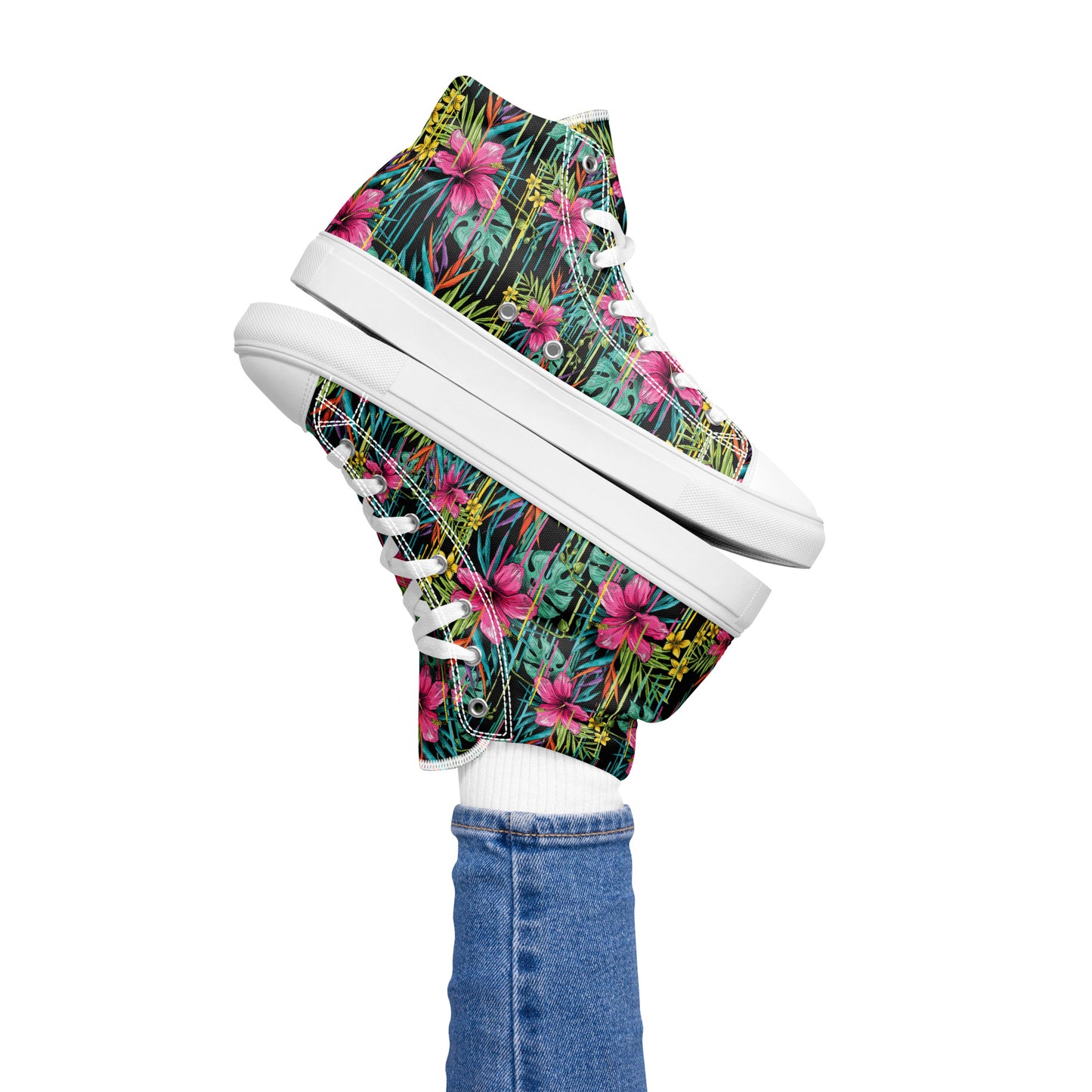Rose - Sneakers Alte in Tela/Donna