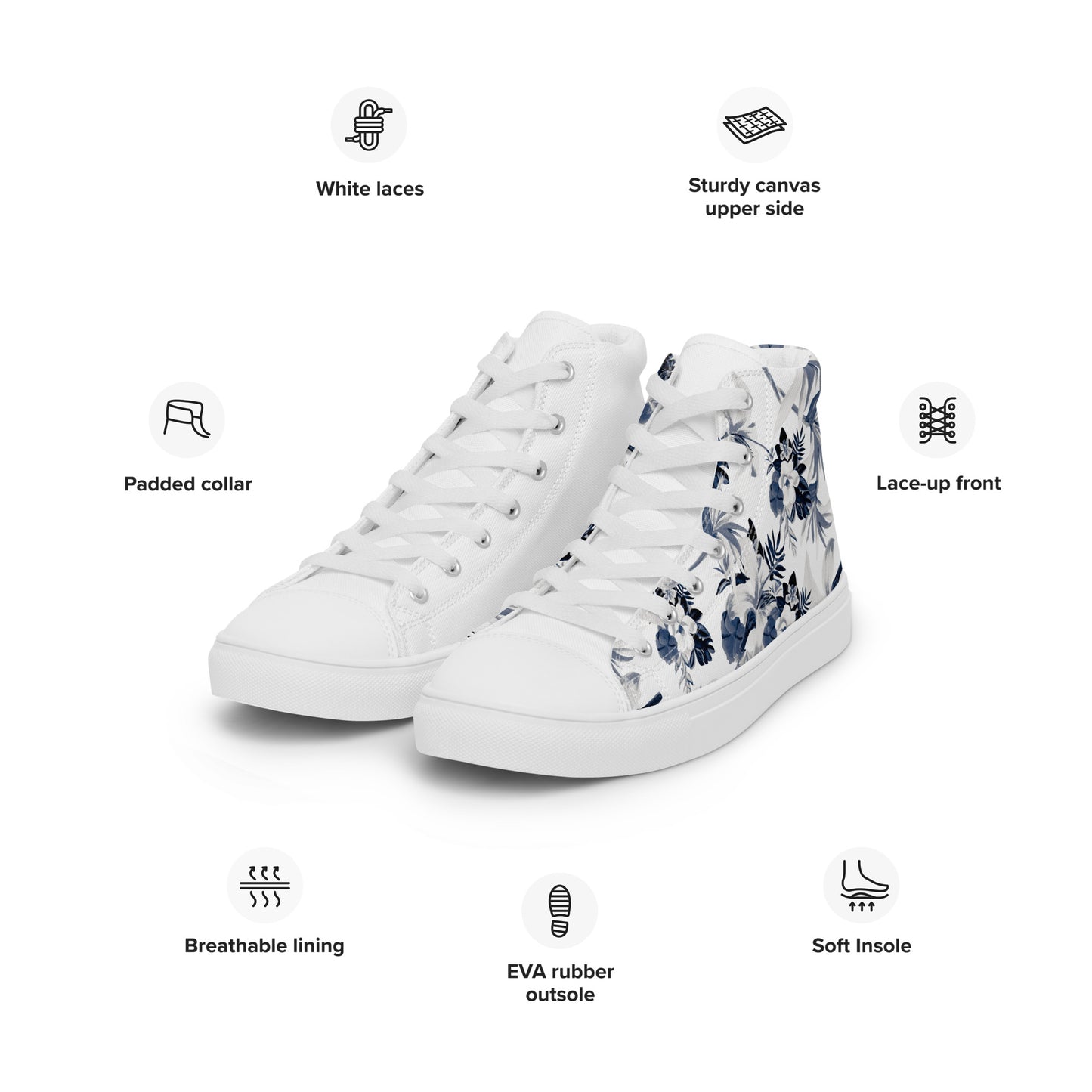 Bianco&Nero - Sneakers Alte in Tela/Donna